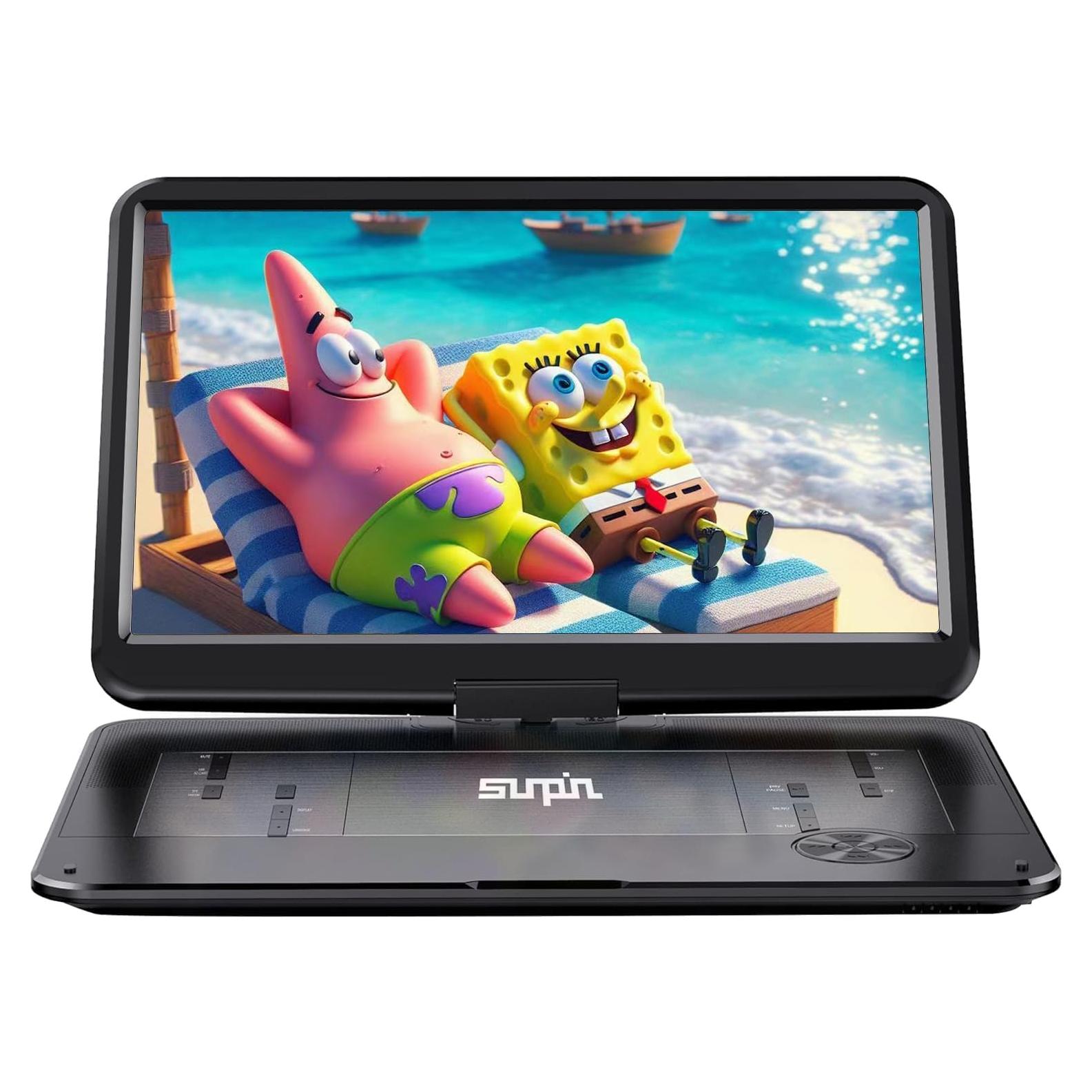 Reproductor de DVD Portátil SUNPIN 15.6" HD Batería 6h