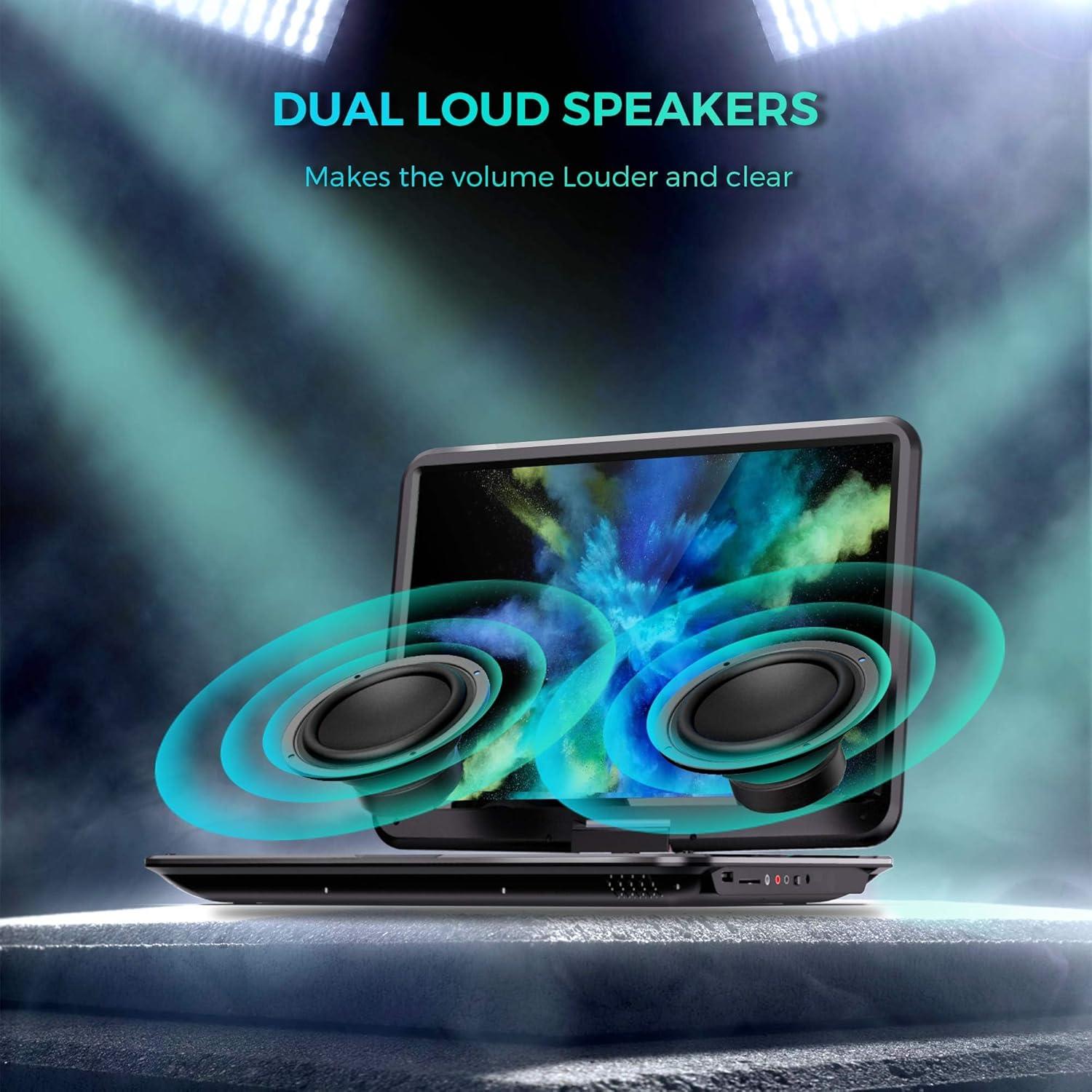 Reproductor de DVD Portátil SUNPIN 15.6" HD Batería 6h