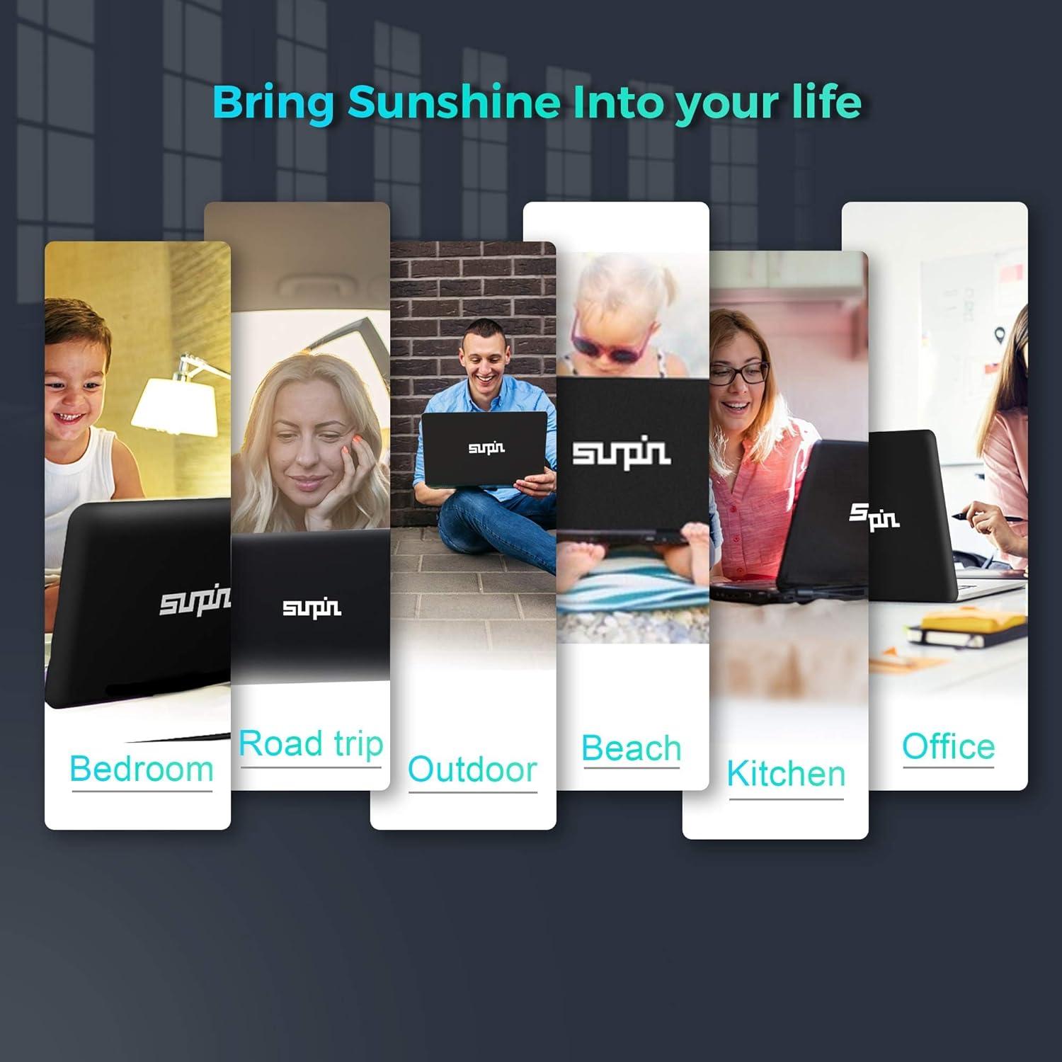 Reproductor de DVD Portátil SUNPIN 15.6" HD Batería 6h