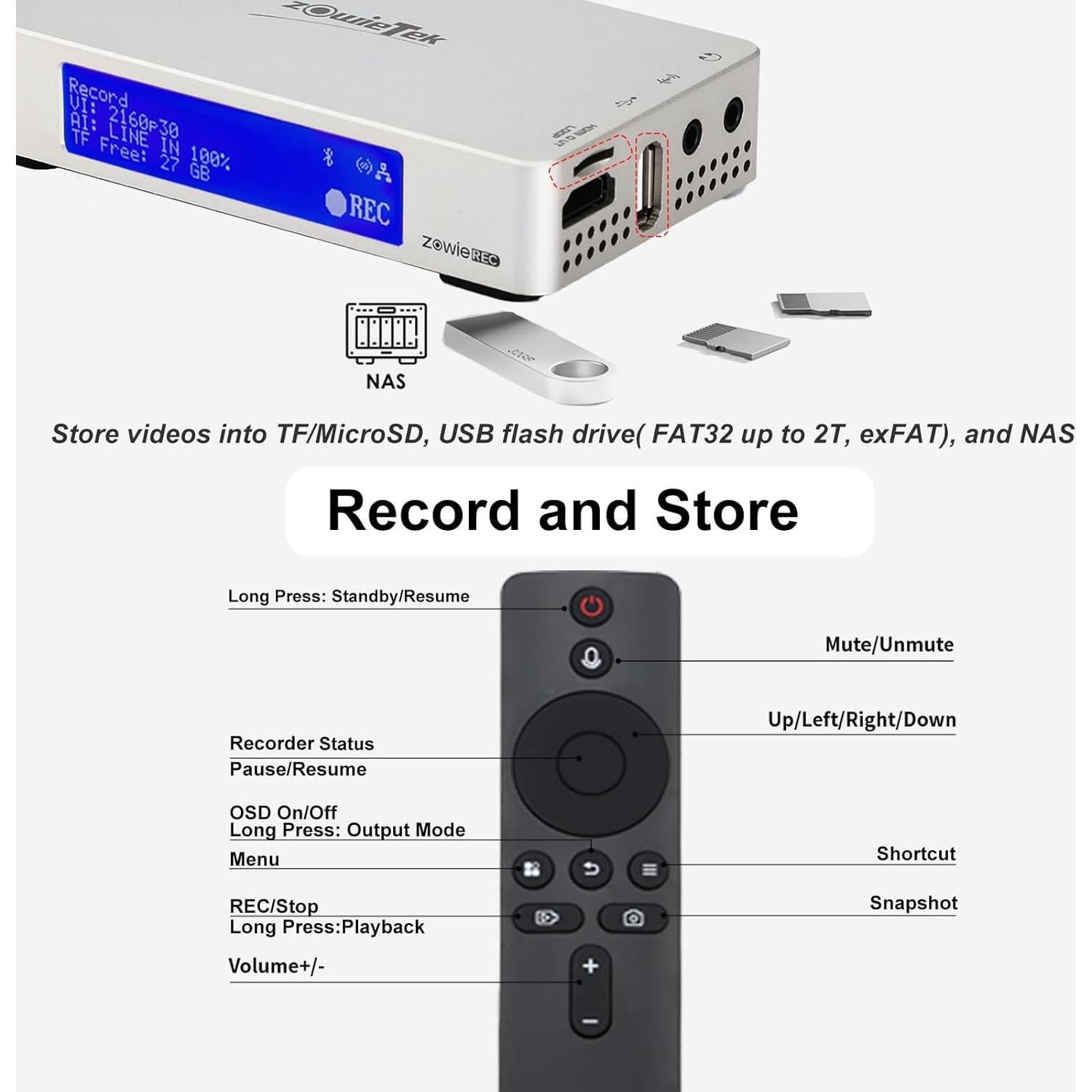 4K HDMI Video Recorder with Analog to Digital Converter, RCA/CVBS for VHS, VCR, DVR, DVD, Hi8, Mini DV, Camcorder, Cassette, Gaming Consoles, Easy to use, No PC Needed, AV to HDMI Adapter