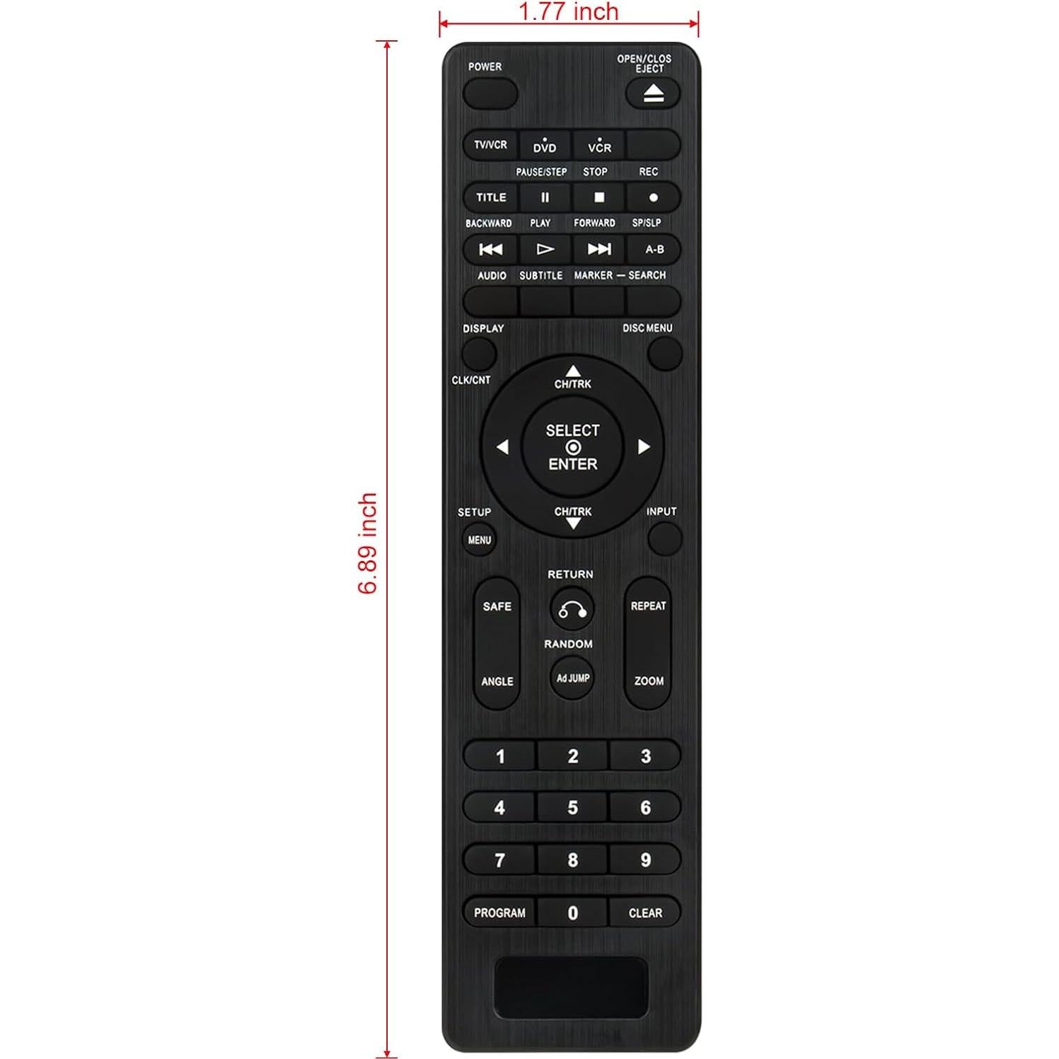 Control Remoto Reemplazo N108A para Sanyo DVD VCR Hi-Fi