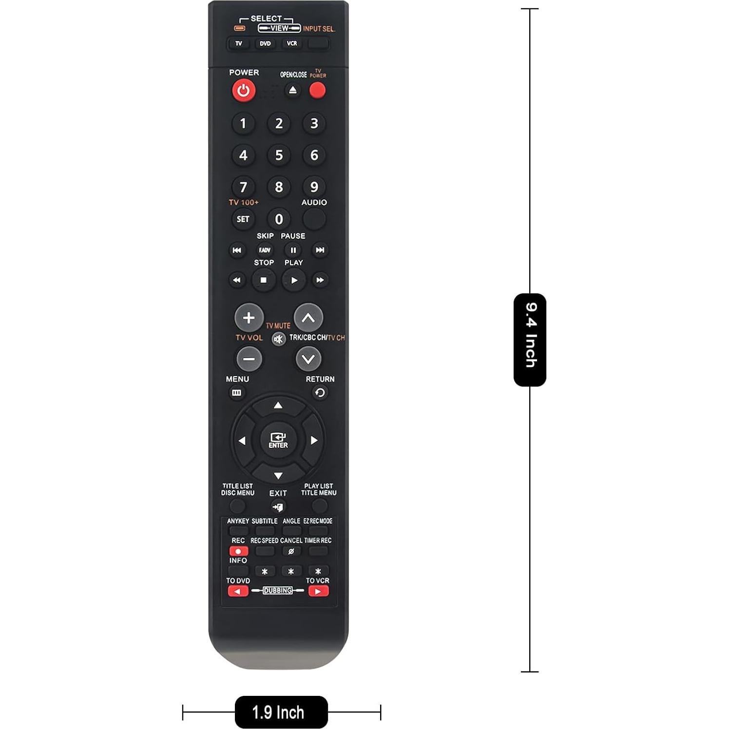 Control Remoto AK59-00084A Compatible Samsung DVD-VR375