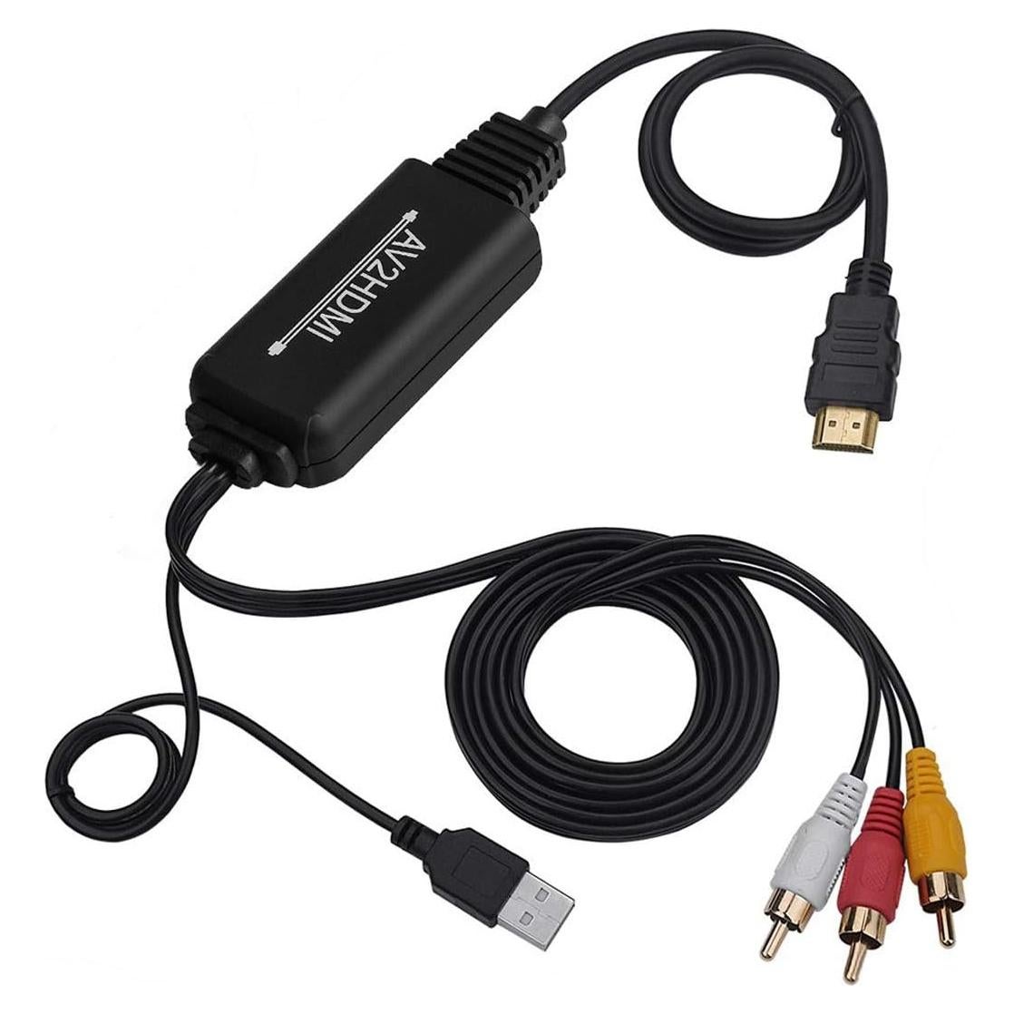 Convertidor RCA a HDMI Anber-Tech 1080P para PC y Consolas