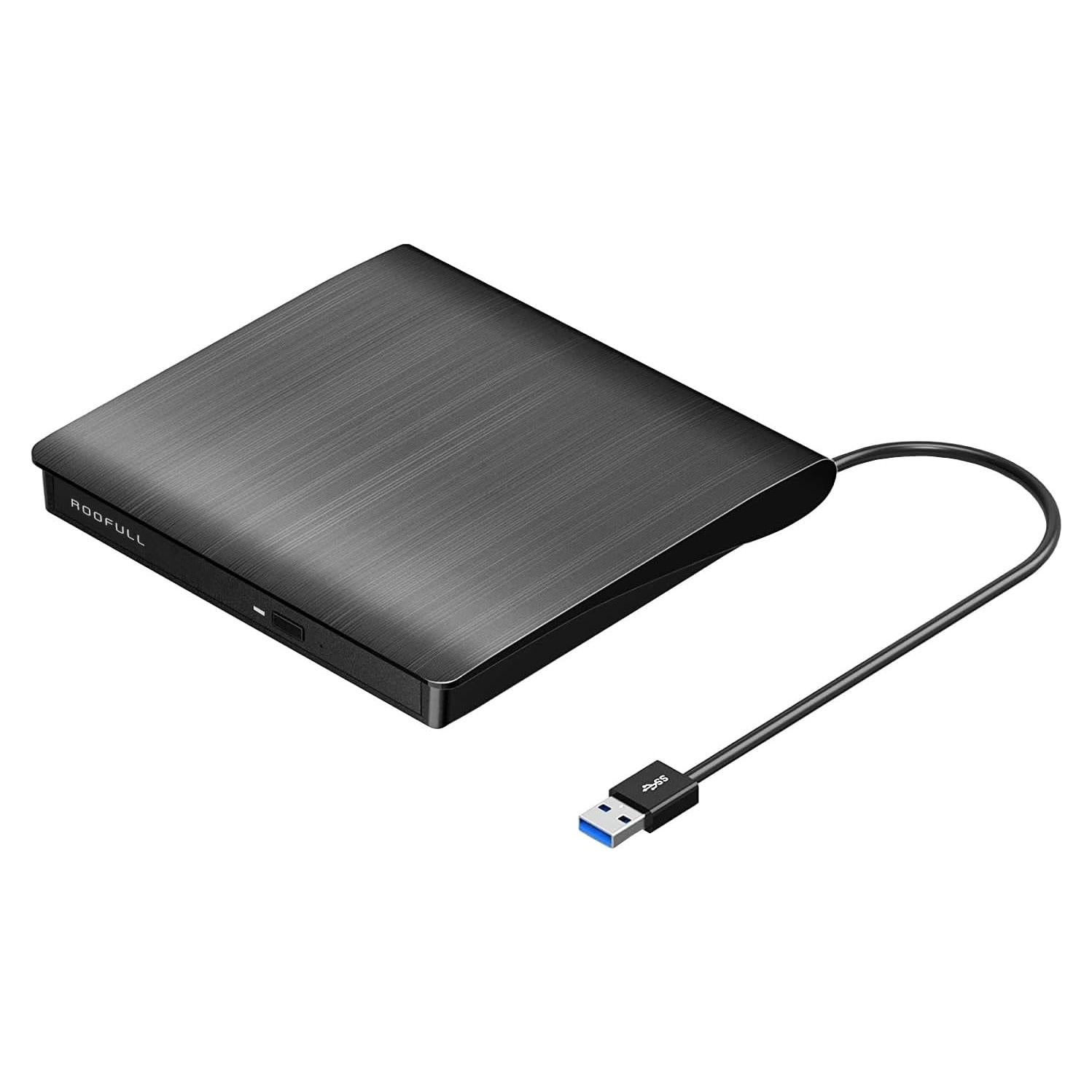 Unidad Externa de CD/DVD ROOFULL ECD819-SU3 USB 3.0 Portátil