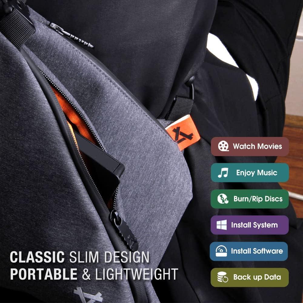 Unidad Externa de CD/DVD ROOFULL ECD819-SU3 USB 3.0 Portátil