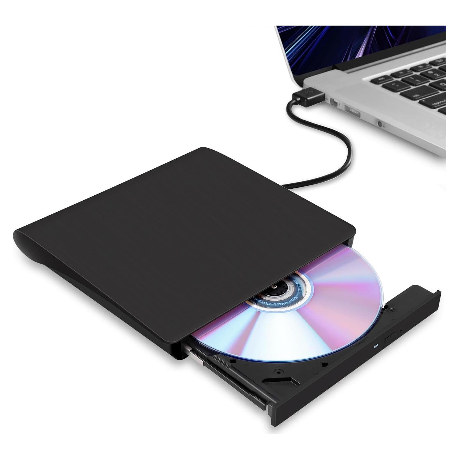 Unidad Externa de CD/DVD Hcsunfly Ultra Delgado USB 3.0