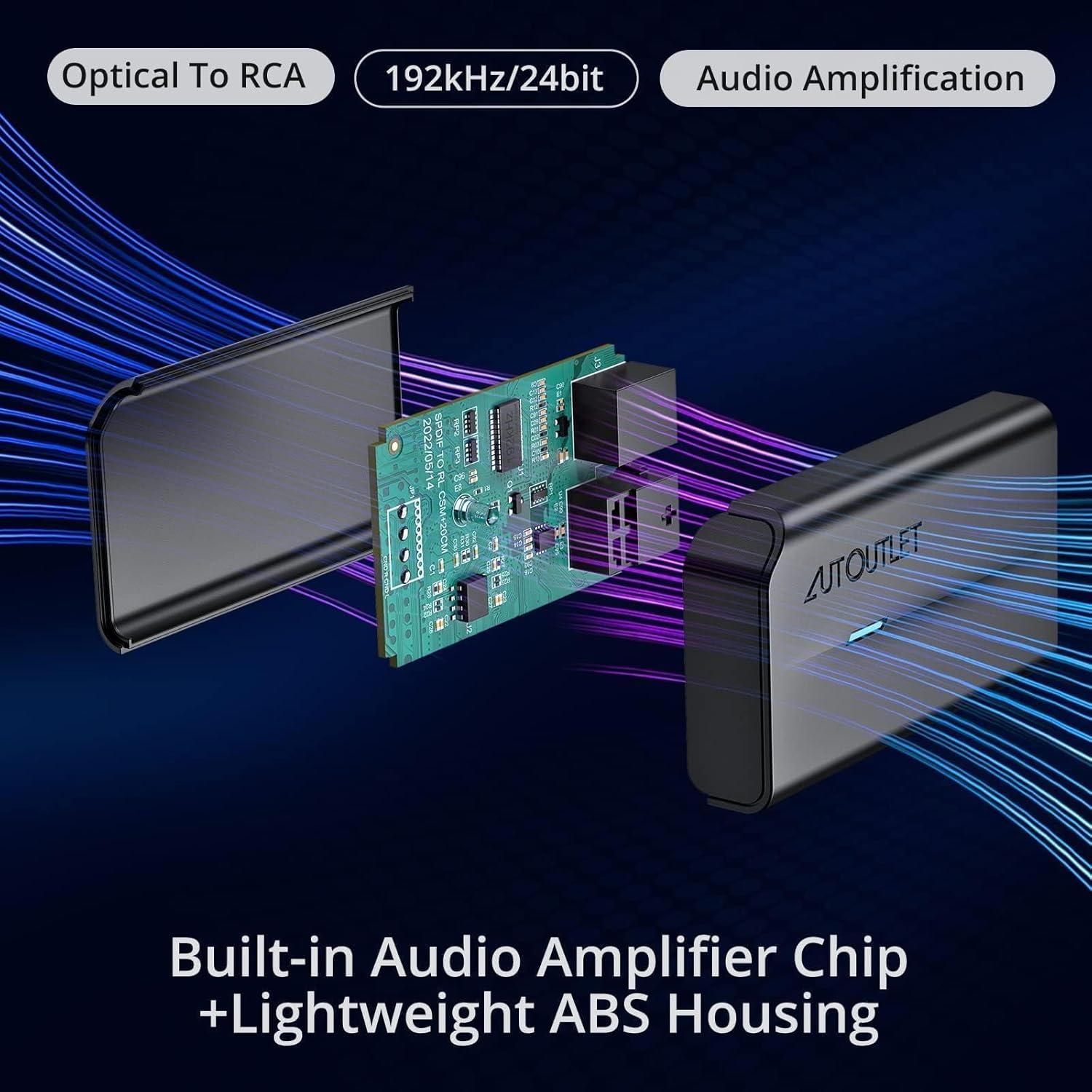 Convertidor de Audio Digital a Analógico AUTOUTLET DAC 192kHz