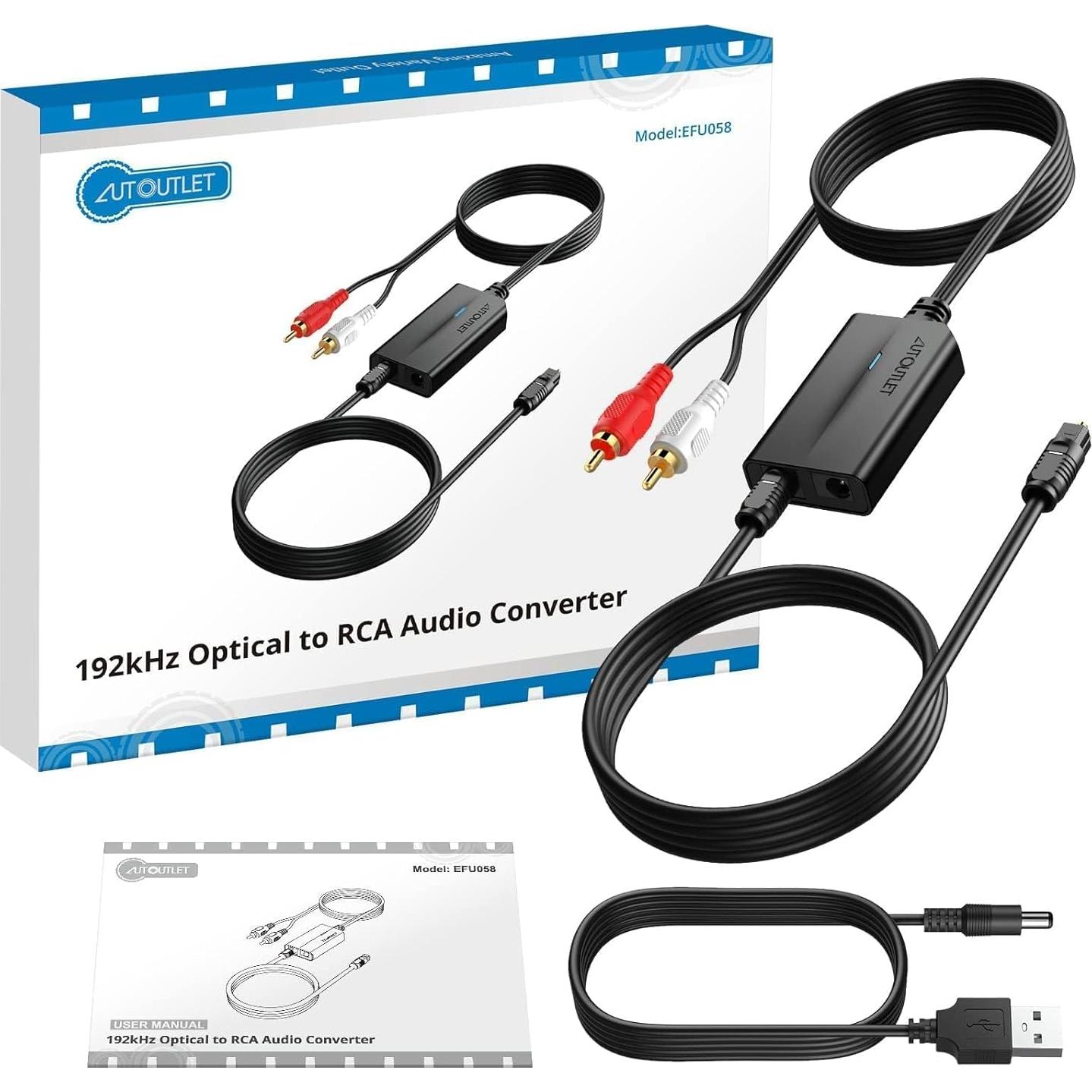 Convertidor de Audio Digital a Analógico AUTOUTLET DAC 192kHz