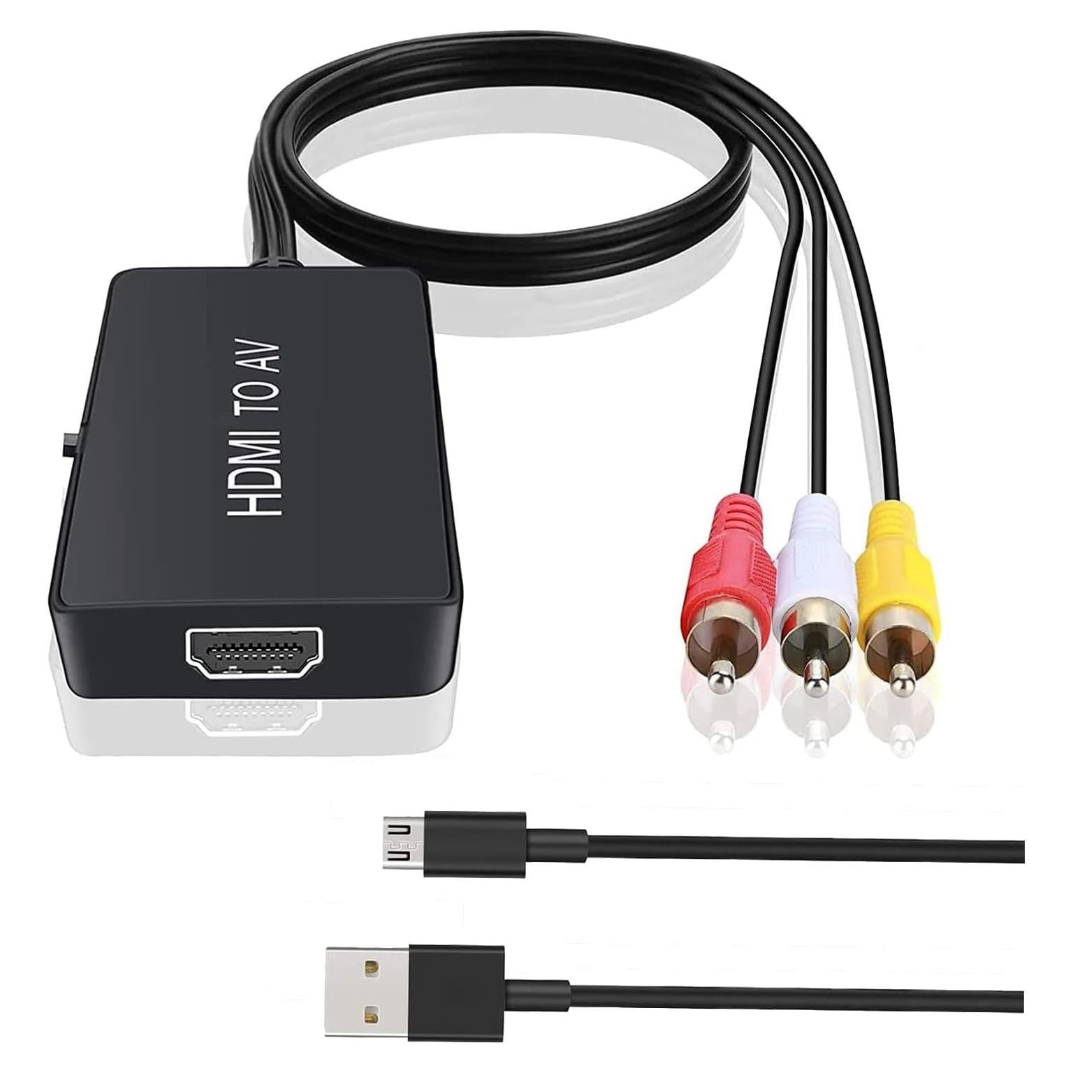 Adaptador HDMI a RCA TaiHuai 1080P Convertidor AV