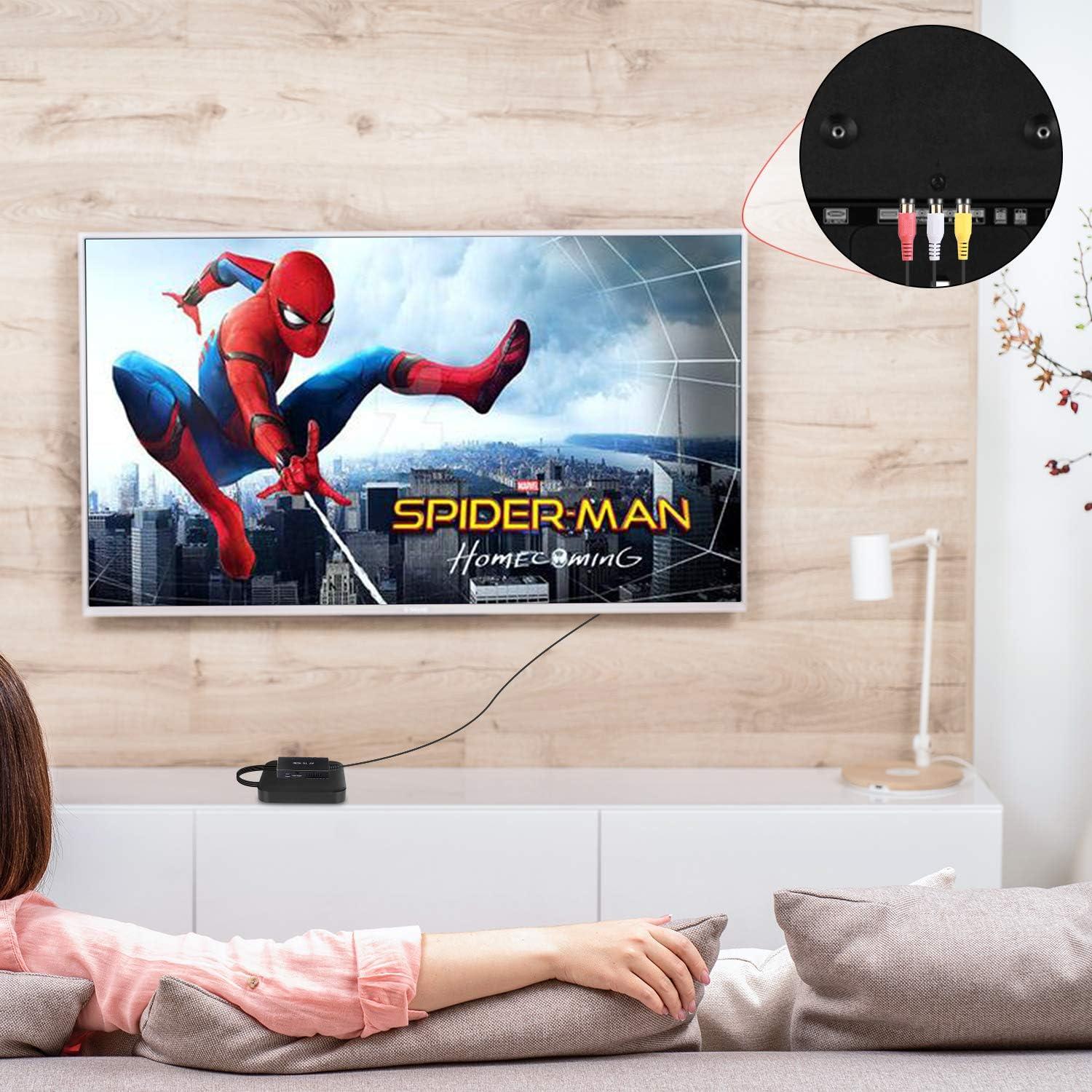 Adaptador HDMI a RCA TaiHuai 1080P Convertidor AV