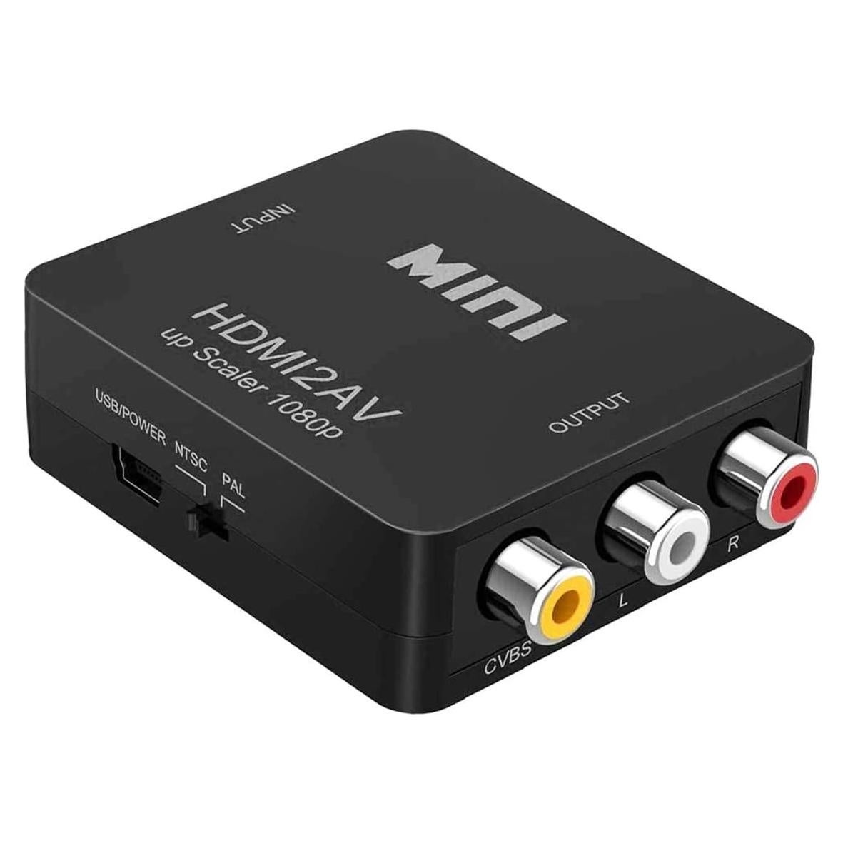 Adaptador HDMI a RCA Wonlyus 1080p AV para TV y dispositivos