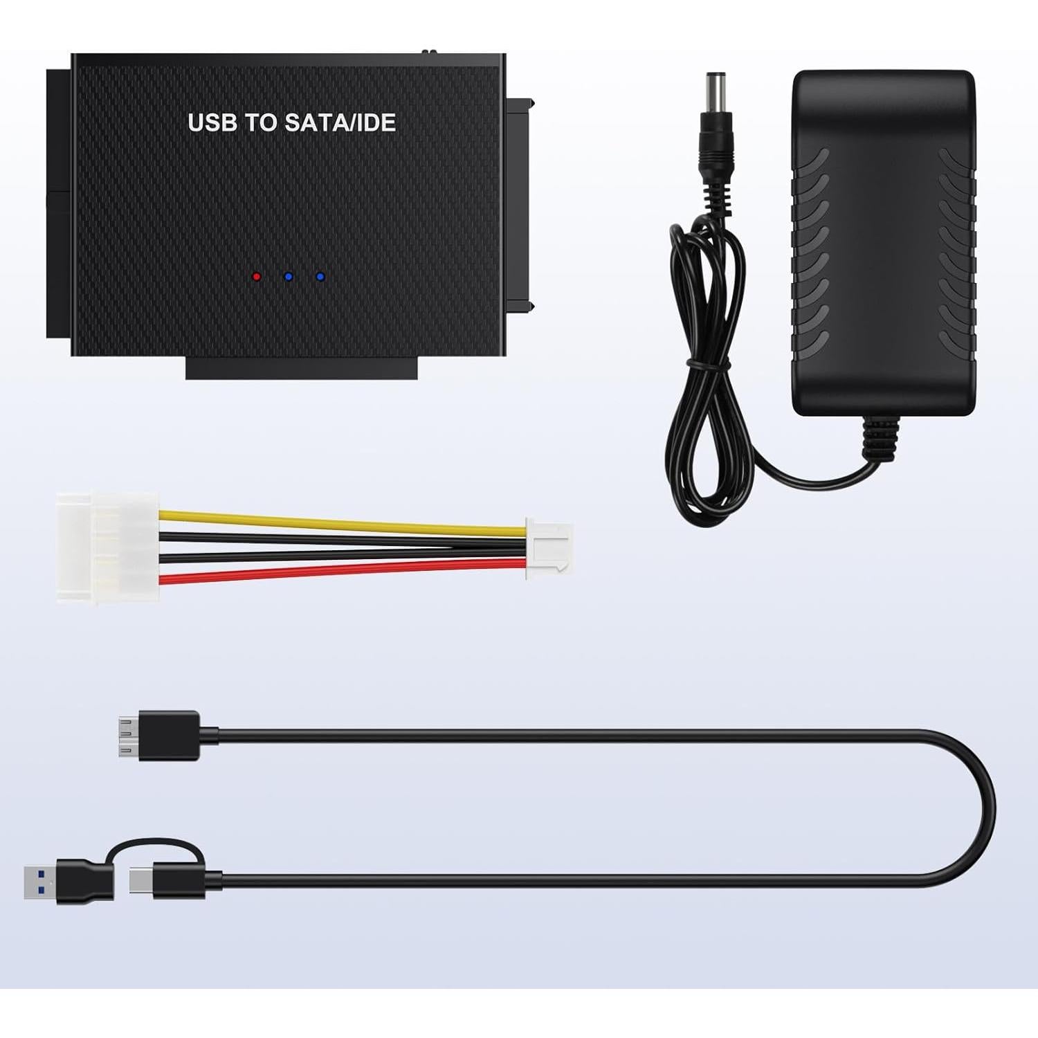 Adaptador USB 3.0 a SATA/IDE Yinuocheng, 2.5" y 3.5"