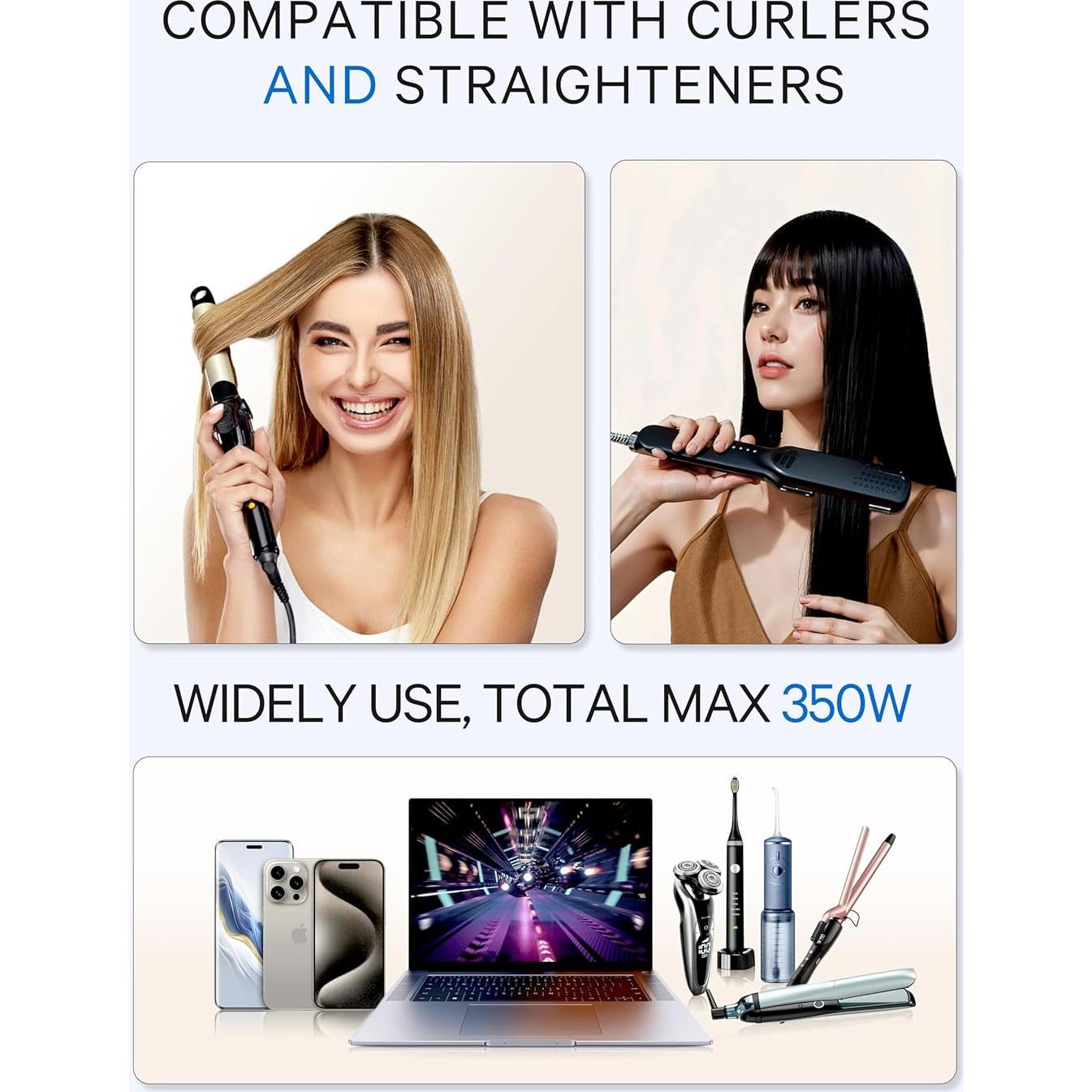 Convertidor de Voltaje DOACE 220V a 110V 350W para Viajes