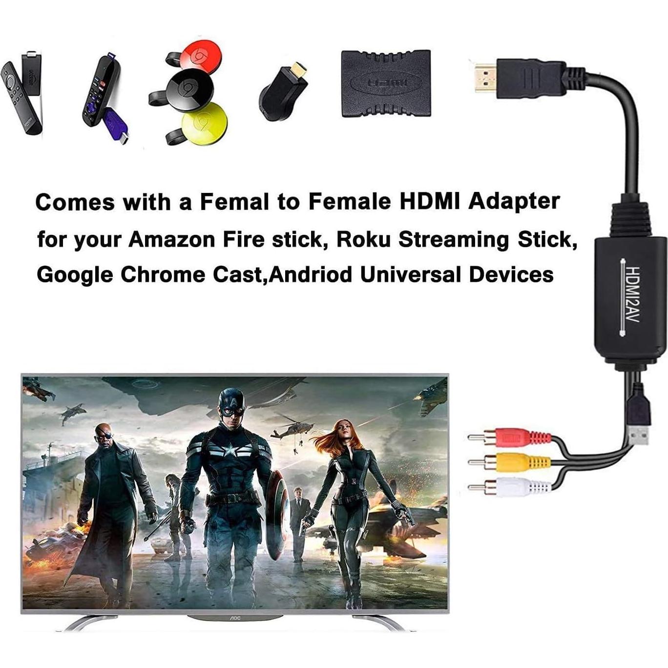 Convertidor HDMI a RCA Enbuer 1080P para TV Stick y PC