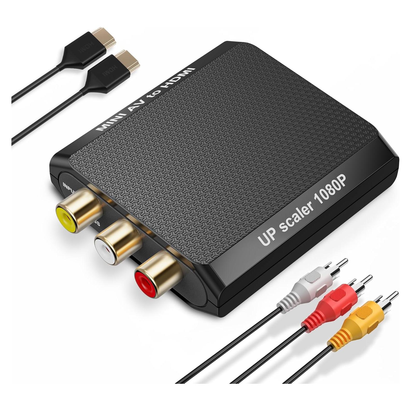 Convertidor HDMI a RCA DigitPro 1080P con Cable USB