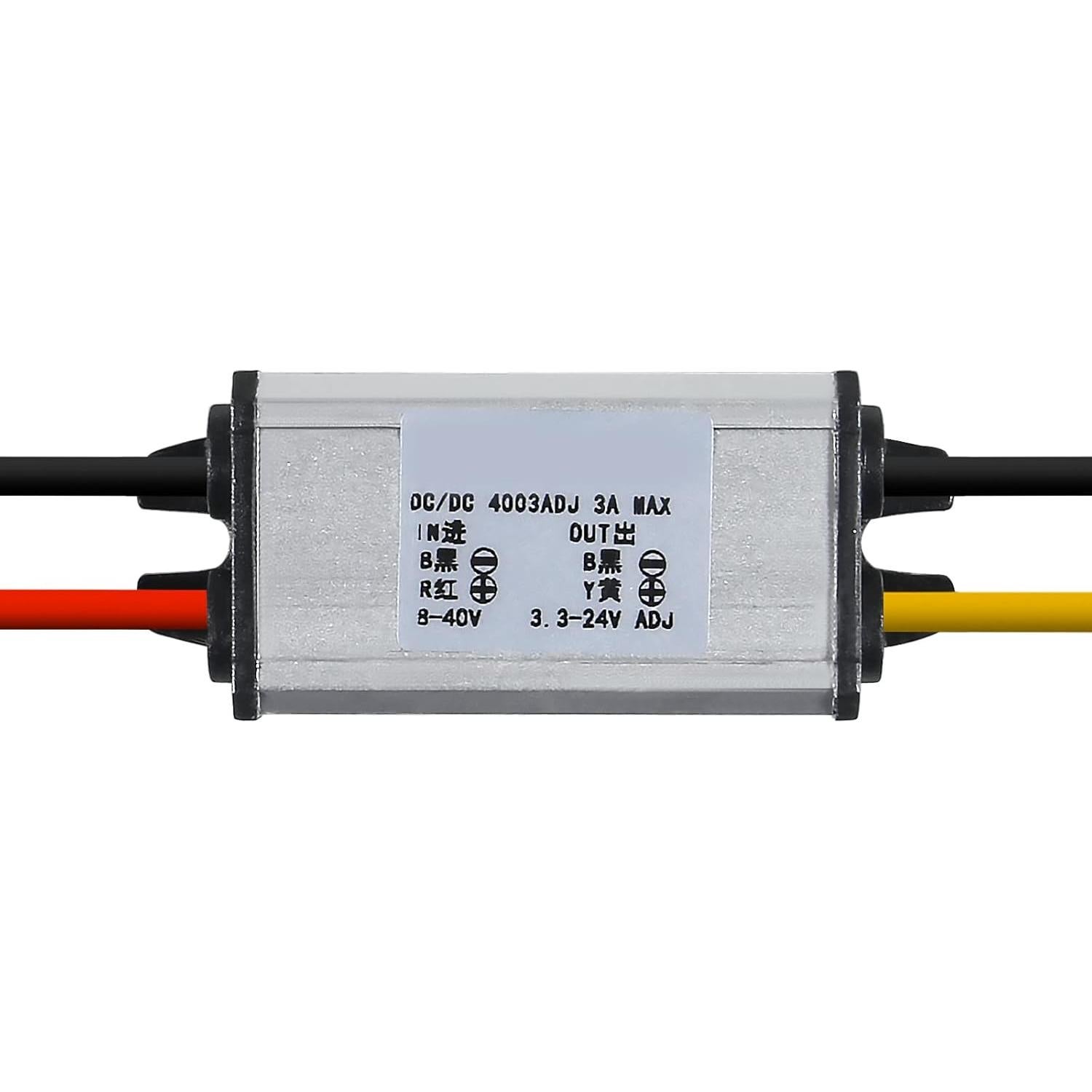 Convertidor DC-DC DORHEA 8-40V a 3-24V 3A a prueba de agua