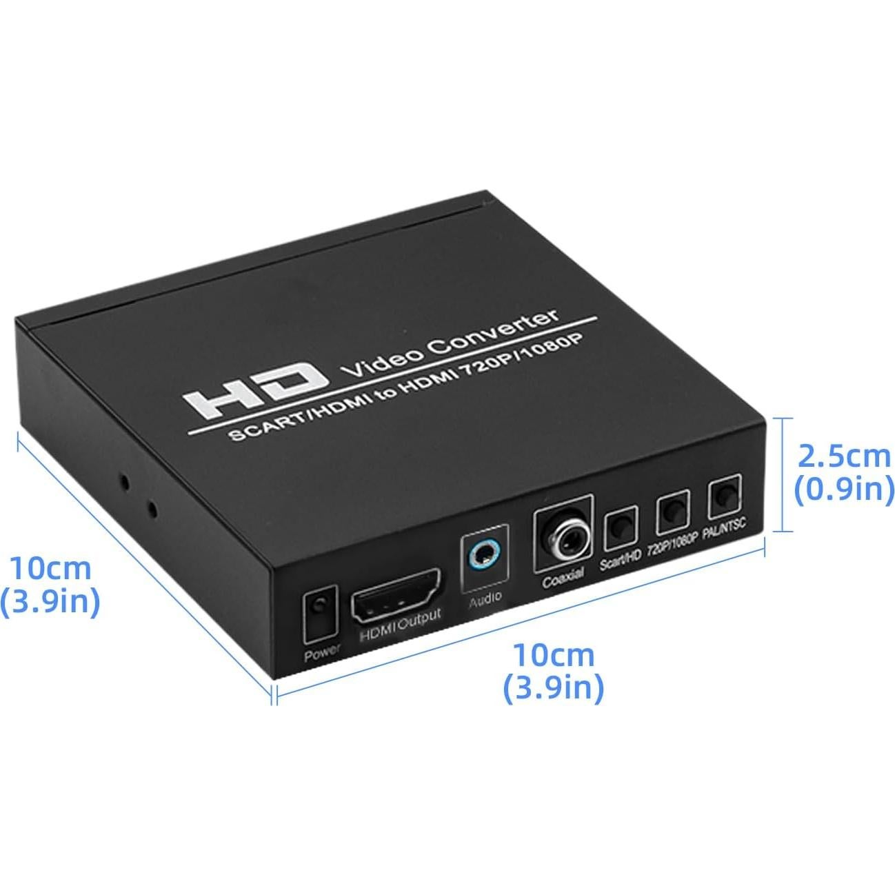 Convertidor de Video SCART a HDMI 1080p Mcbazel con Audio Coaxial
