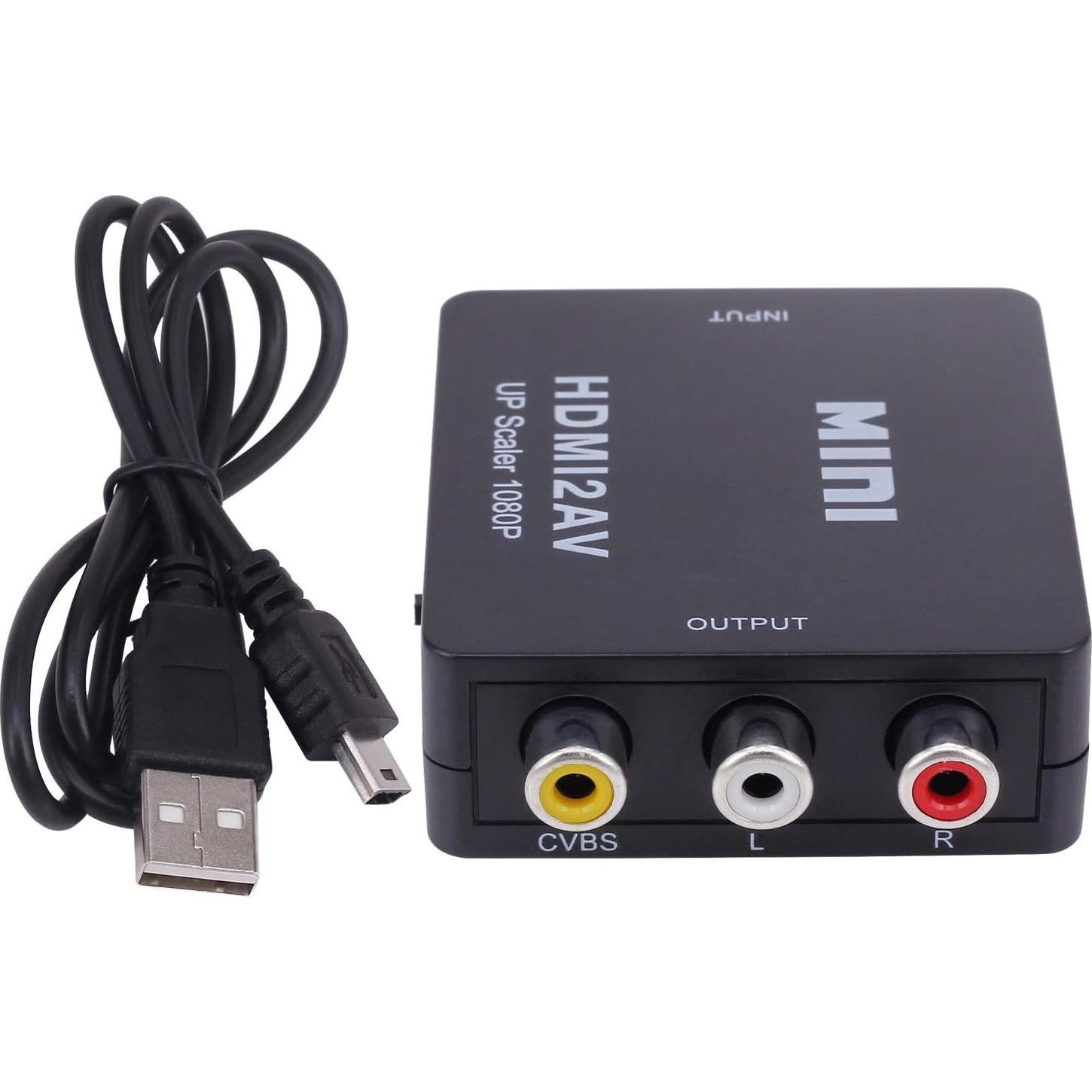 Convertidor HDMI a RCA Yeworth 1080P AV CVBS para PC y PS3