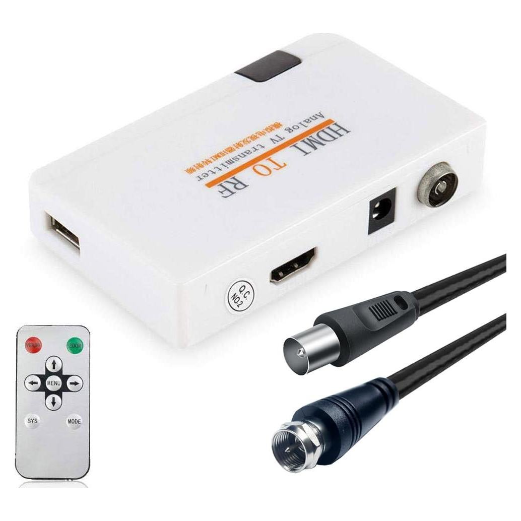 Modulador RF HDMI a Coaxial Quadrivalue - Adaptador VHF