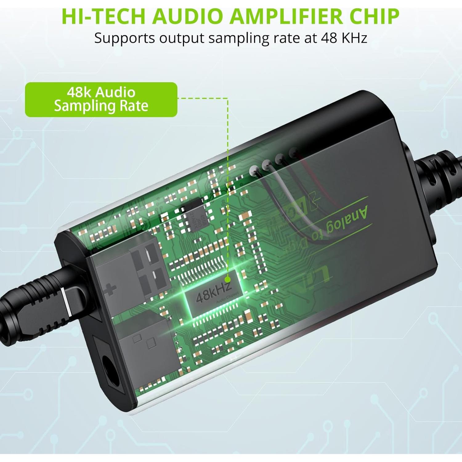 Convertidor de Audio RCA a Digital Toslink SPDIF LiNKFOR