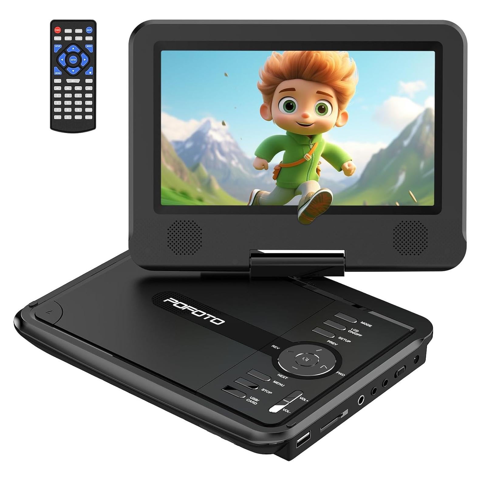 Reproductor de DVD portátil POFOTO 9.5" (24.13 cm) para coche