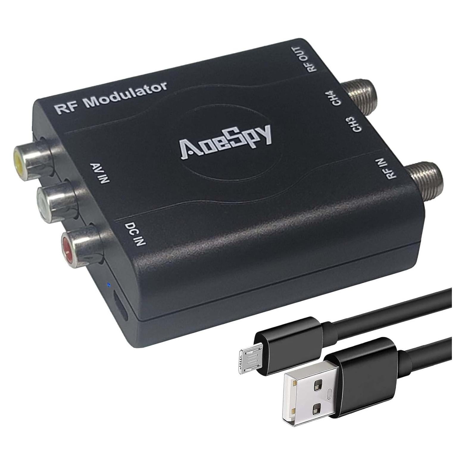 Modulador Coaxial RCA AoeSpy RF61M01B para TV NTSC