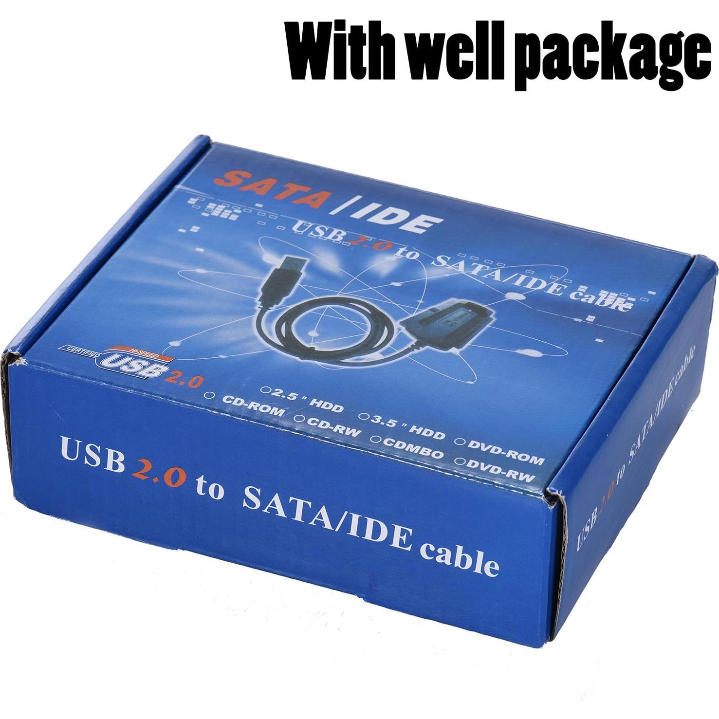 Adaptador Warmstor SATA/PATA/IDE a USB 2.0 para HDD/SSD 2.5"/3.5"