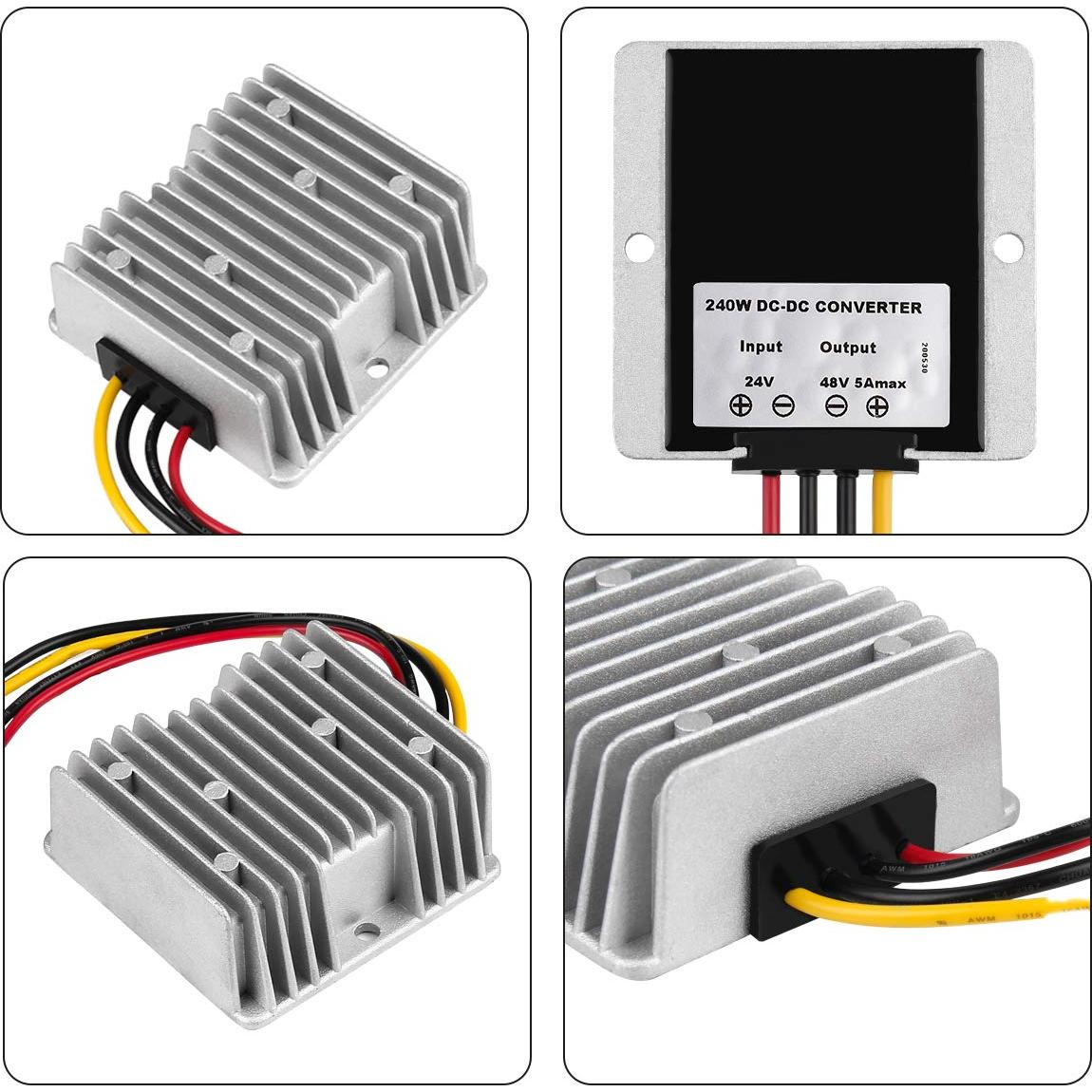 Convertidor de Voltaje DC 24V a 48V 5A SUPERNIGHT 240W