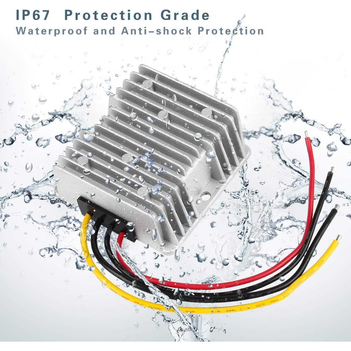 Convertidor Elevador DC 24V a 48V 5A SUPERNIGHT Impermeable