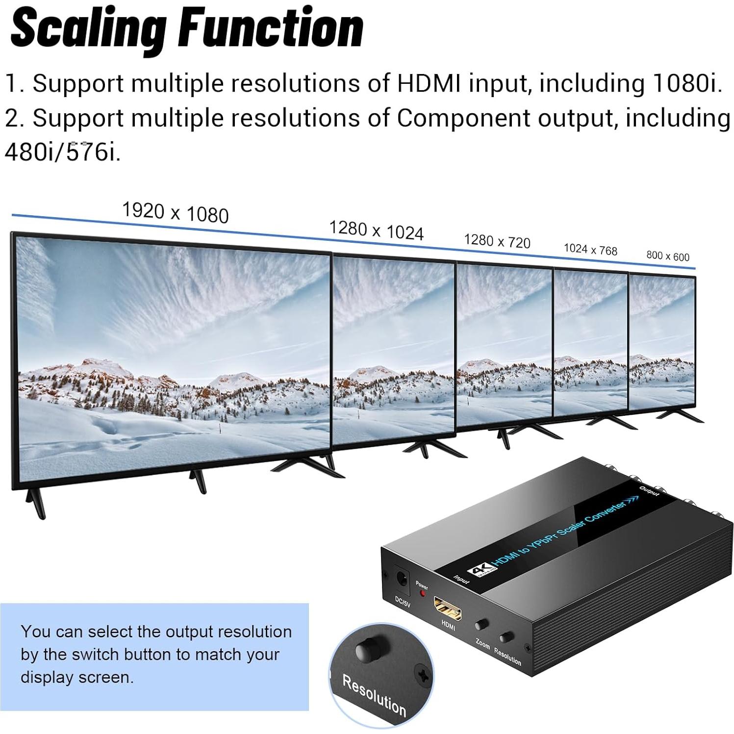 Convertidor HDMI a Componente EASYCEL 4K 60Hz YPbPr