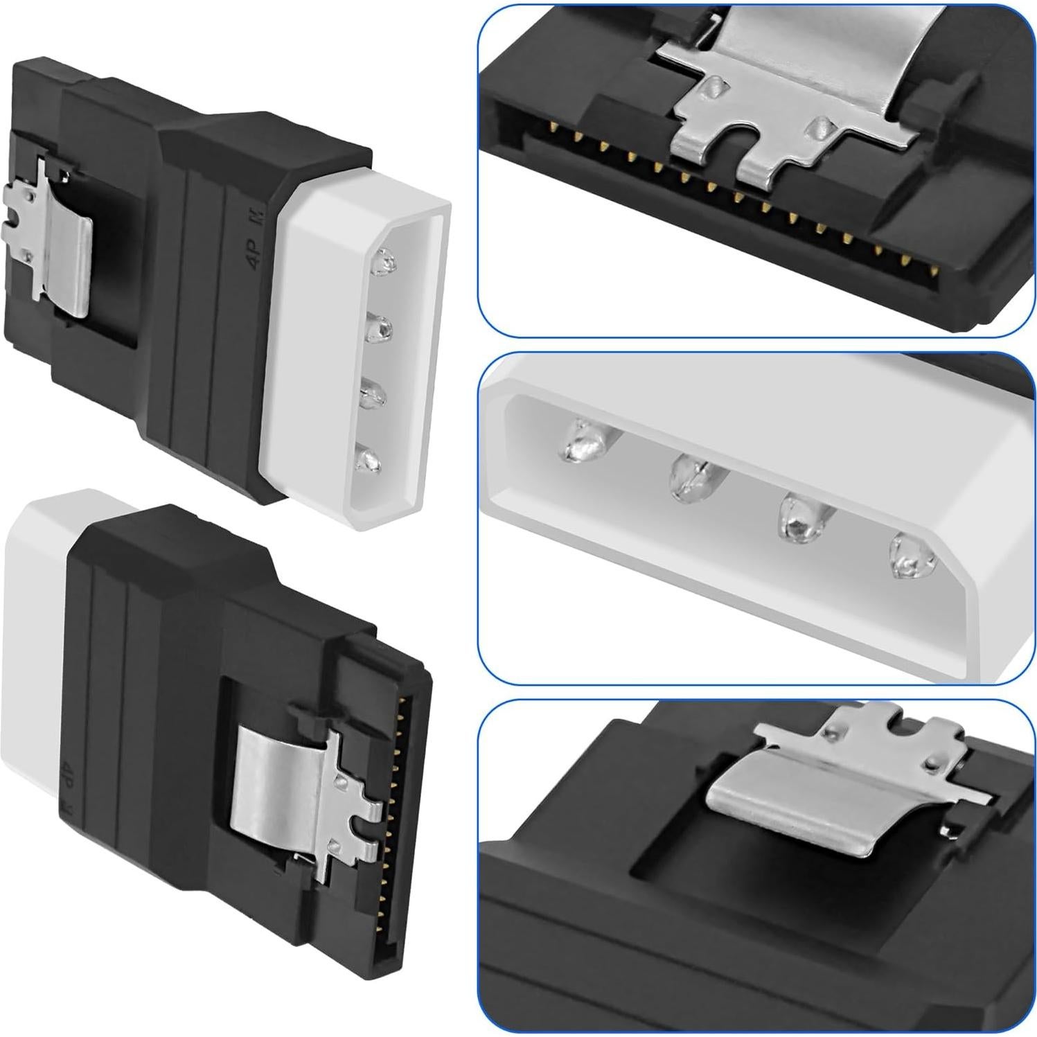 Adaptador de Poder IDE a SATA 4 Pines a 15 Pines - 2PCS