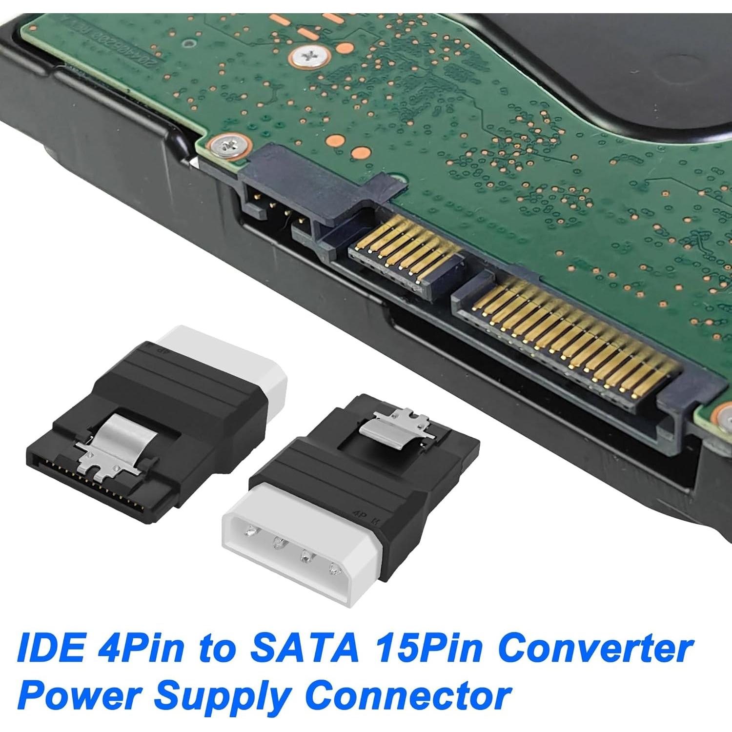 Adaptador de Poder IDE a SATA 4 Pines a 15 Pines - 2PCS