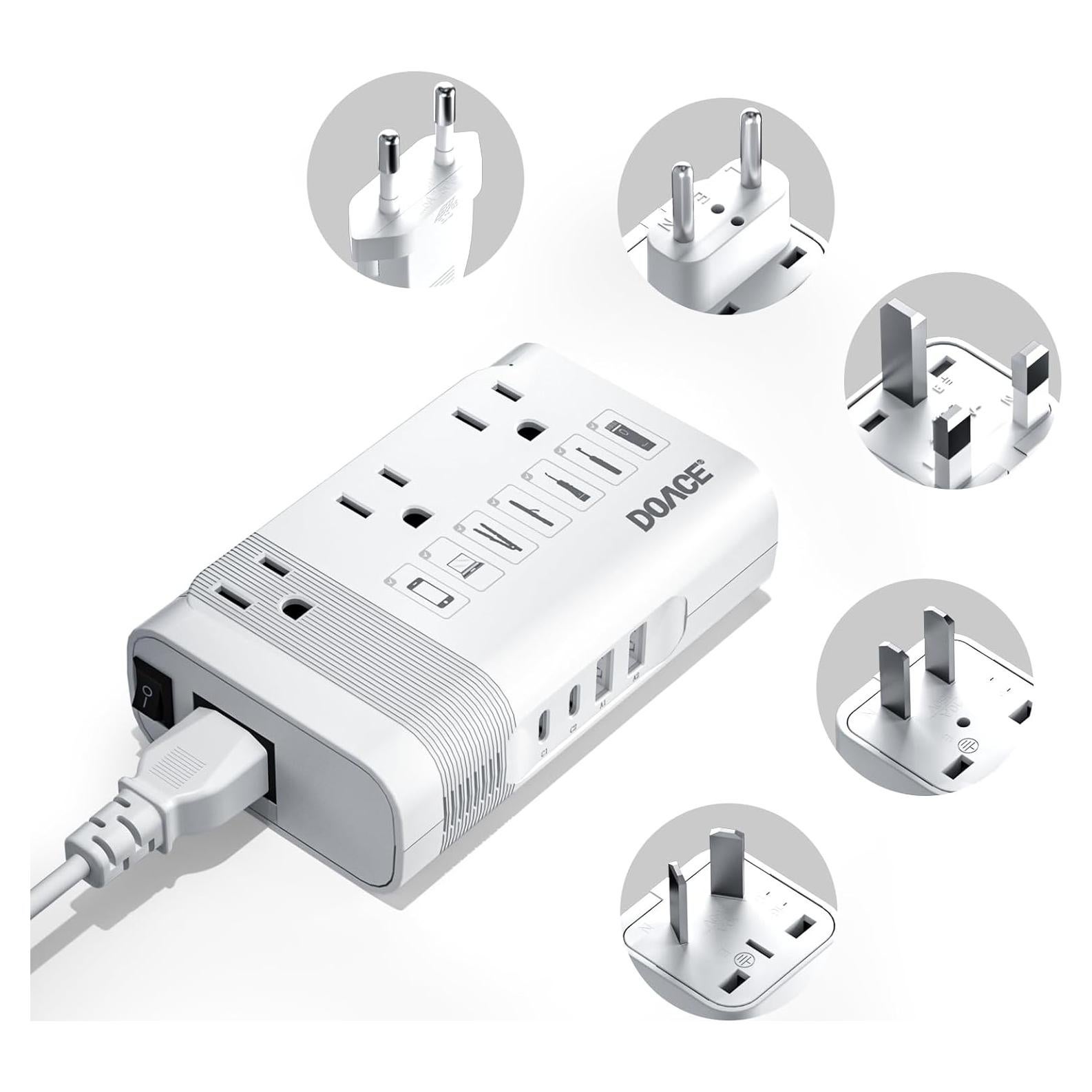 Convertidor de Voltaje DOACE 220V a 110V 350W para Viajes