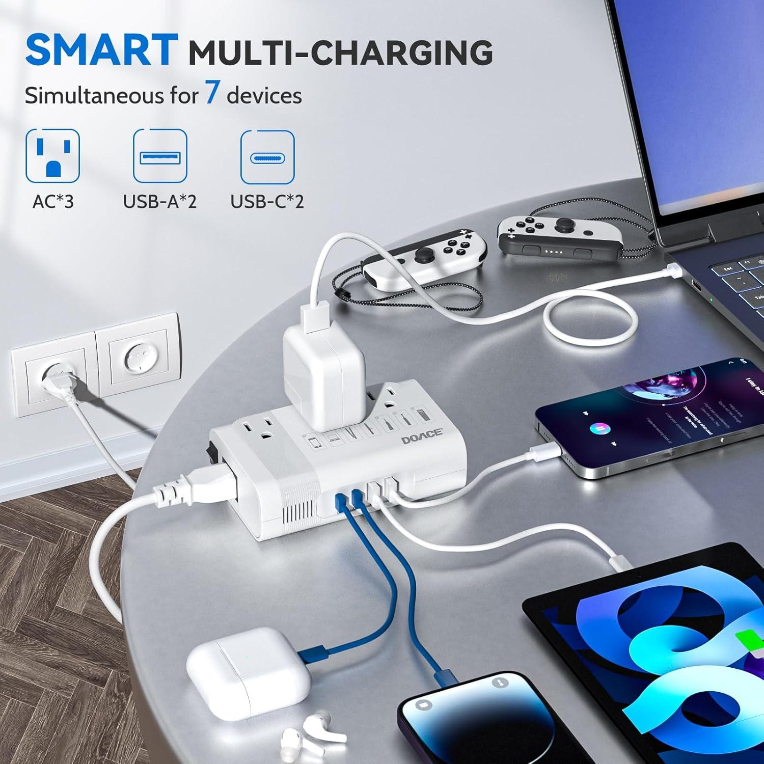 Convertidor de Voltaje DOACE 220V a 110V 350W para Viajes