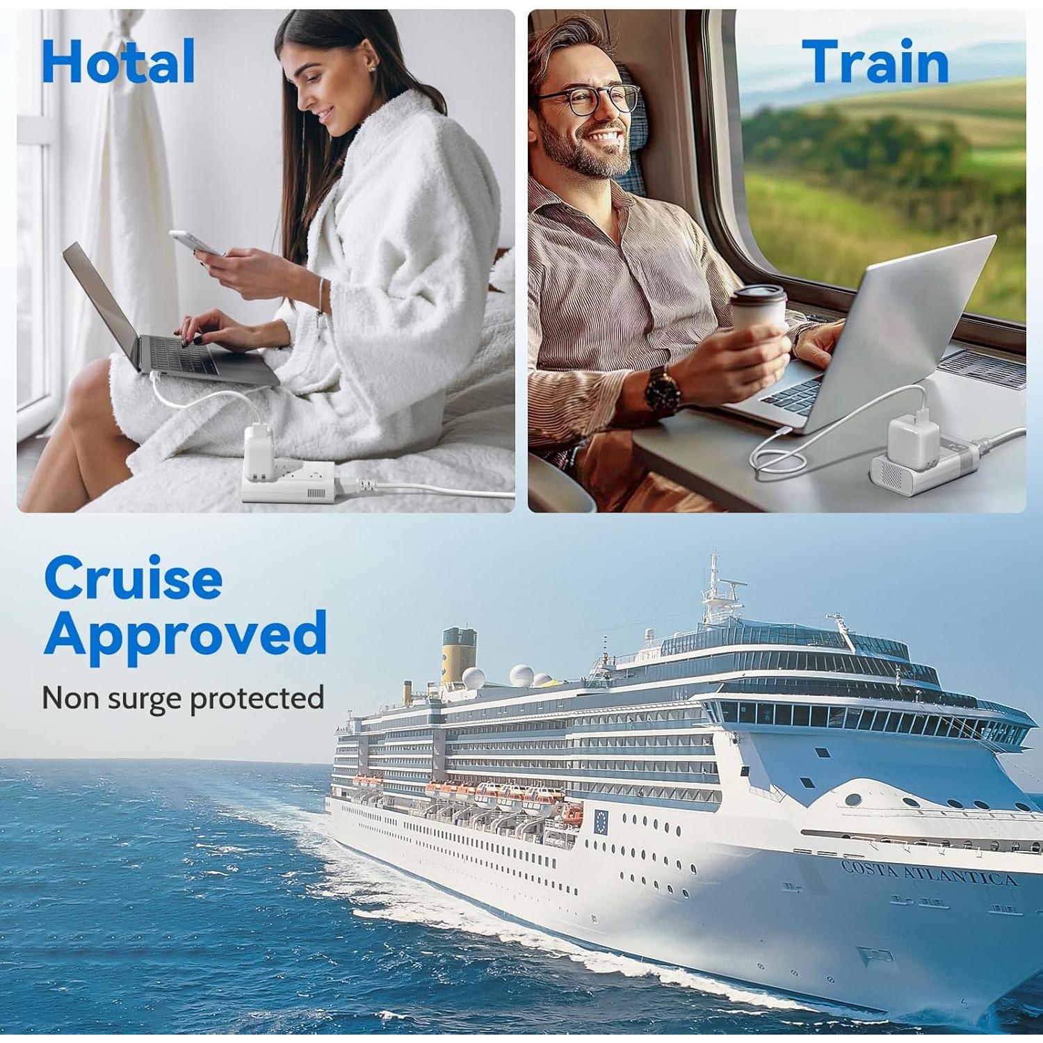 Convertidor de Voltaje DOACE 220V a 110V 350W para Viajes