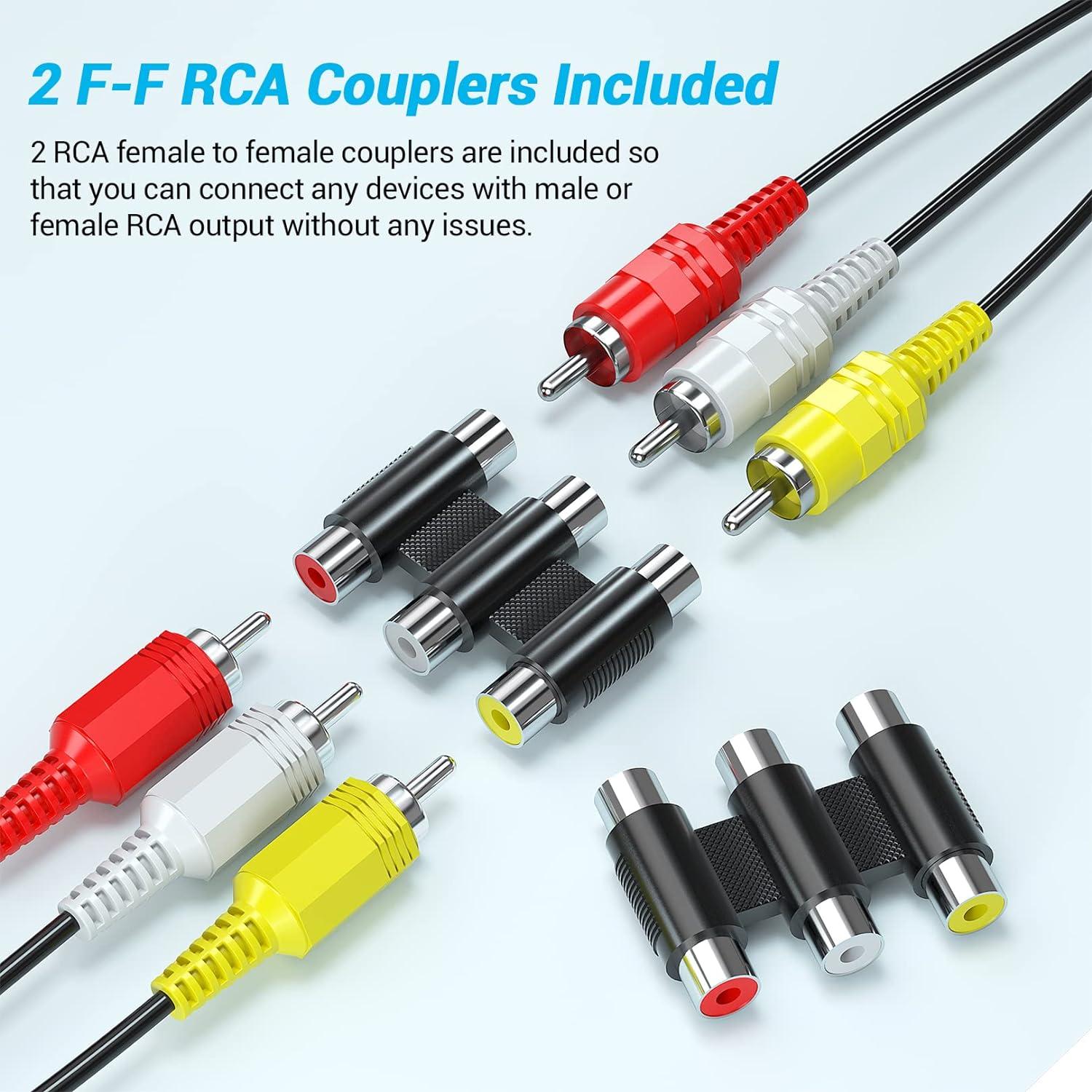 Convertidor AV a HDMI Doble Puerto Knisopec 720P/1080P