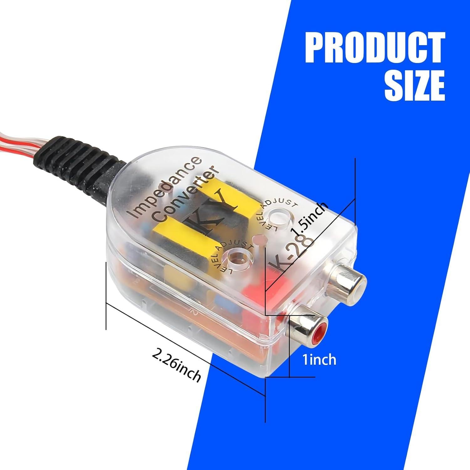 Convertidor de Audio Crynod 2 PCS Alta a Baja Frecuencia