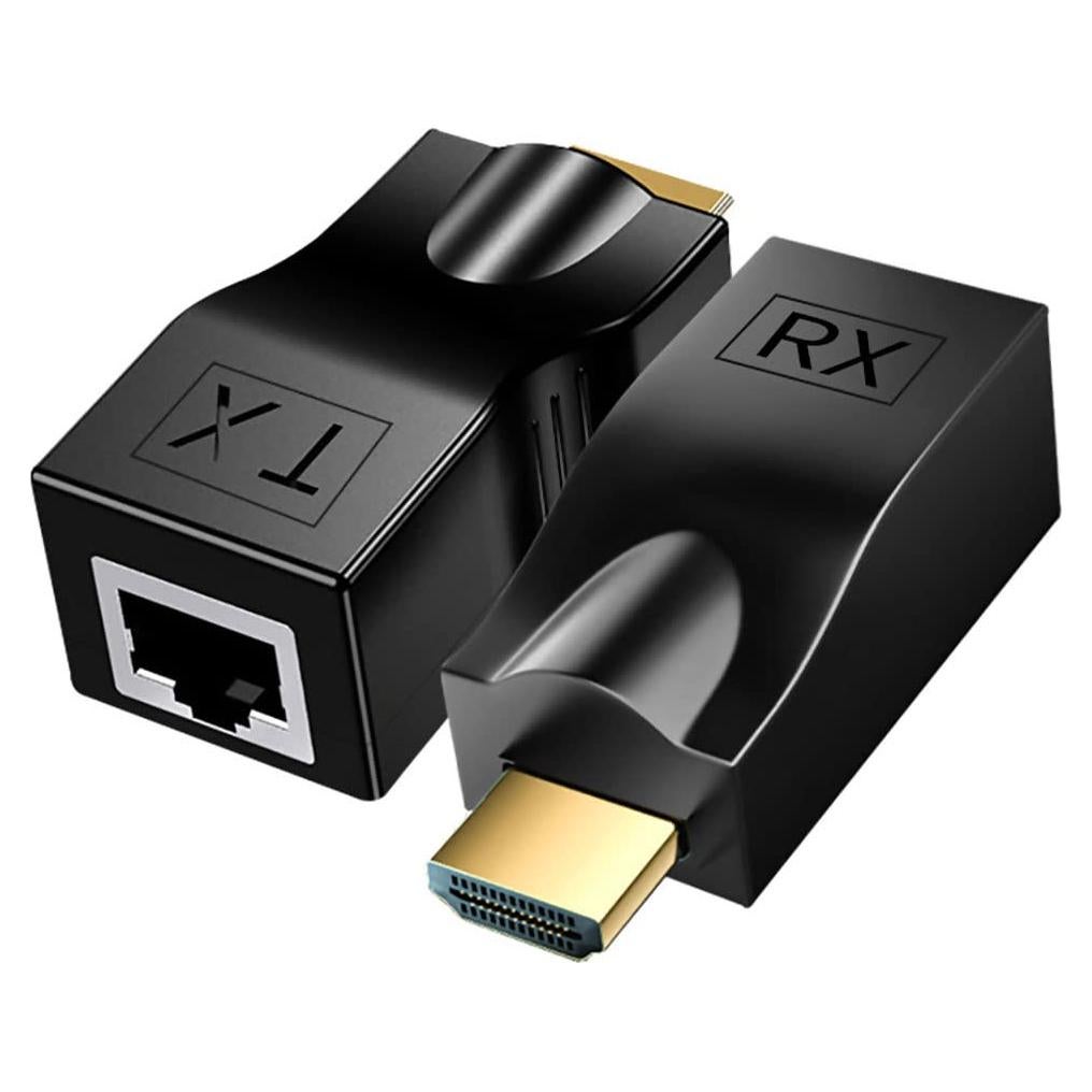 Extensor HDMI sobre Cat5e/6 MVBOONE 30m 4K HD 1080p Negro