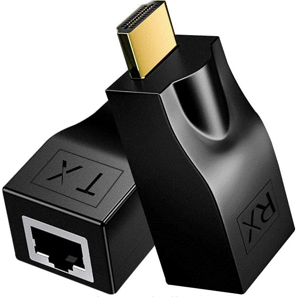 Extensor HDMI sobre Cat5e/6 MVBOONE 30m 4K HD 1080p Negro