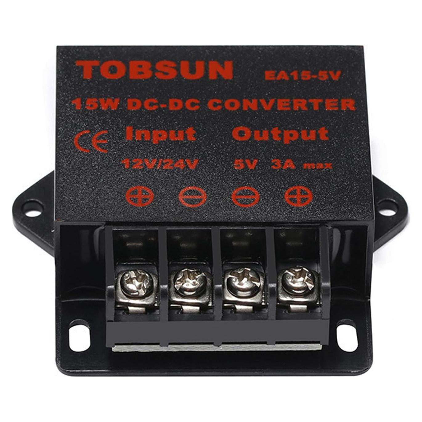 Convertidor Regulador de Voltaje DC 12V/24V a 5V 3A 15W XingHua