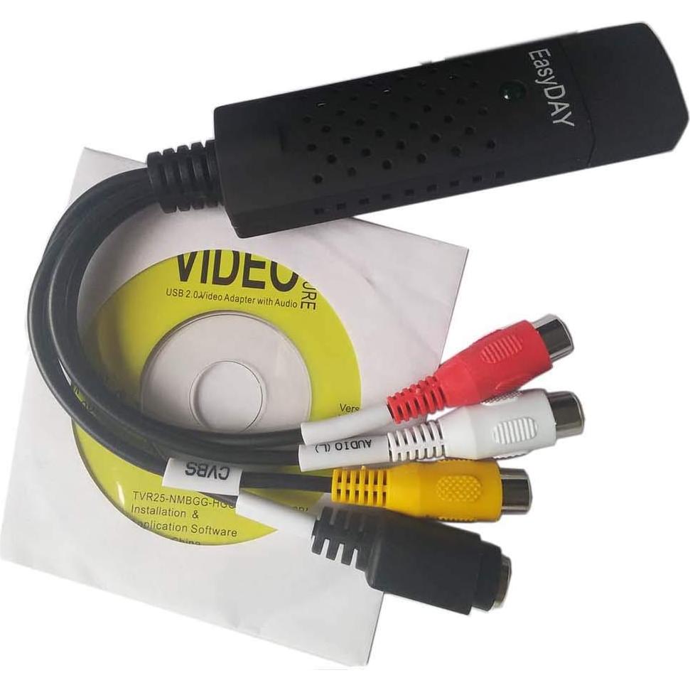 Easycap DC 60 Adaptador USB 2.0 Captura Video y Audio VHS a DVD