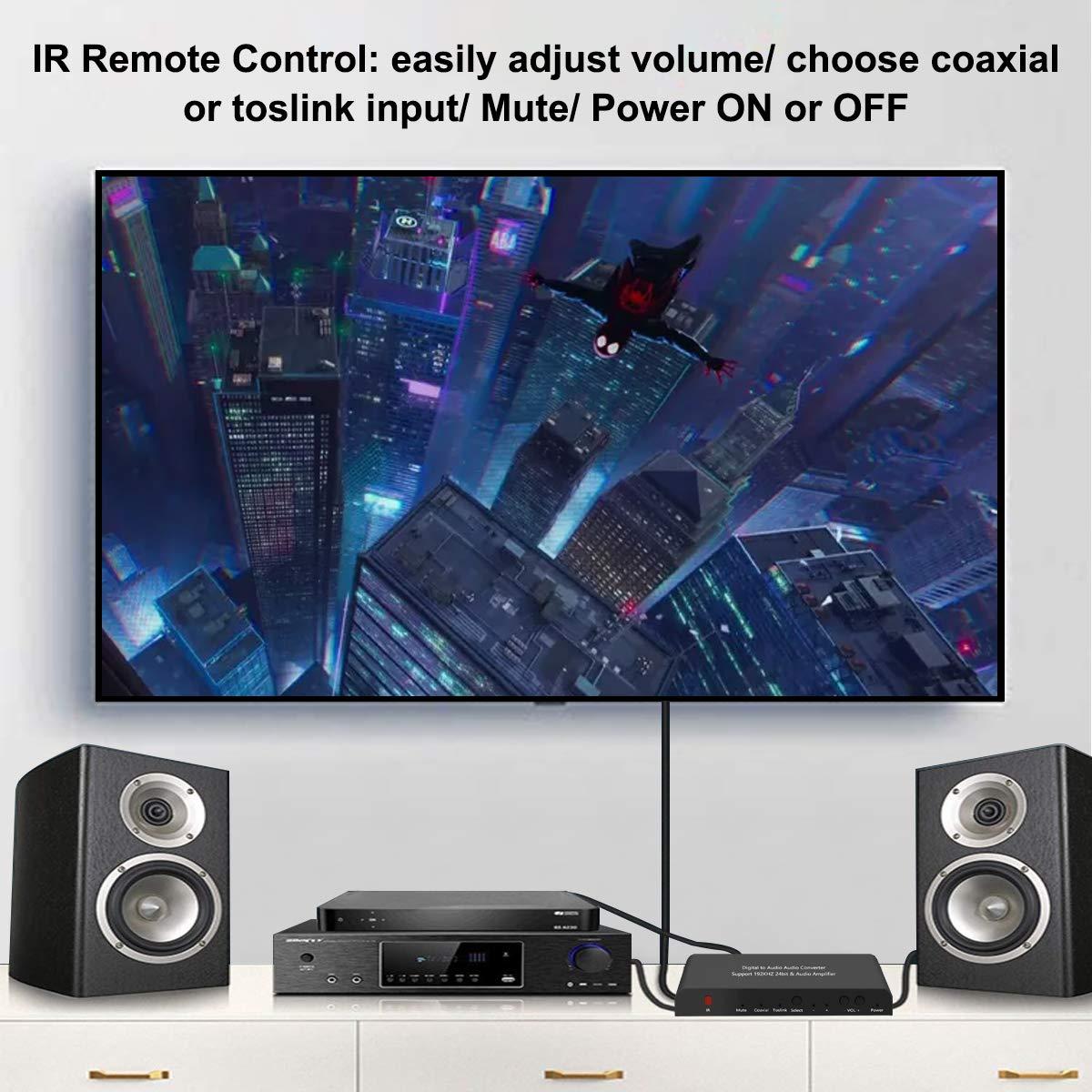 Convertidor de Audio Digital a Analógico Oneme 192KHz con Control Remoto