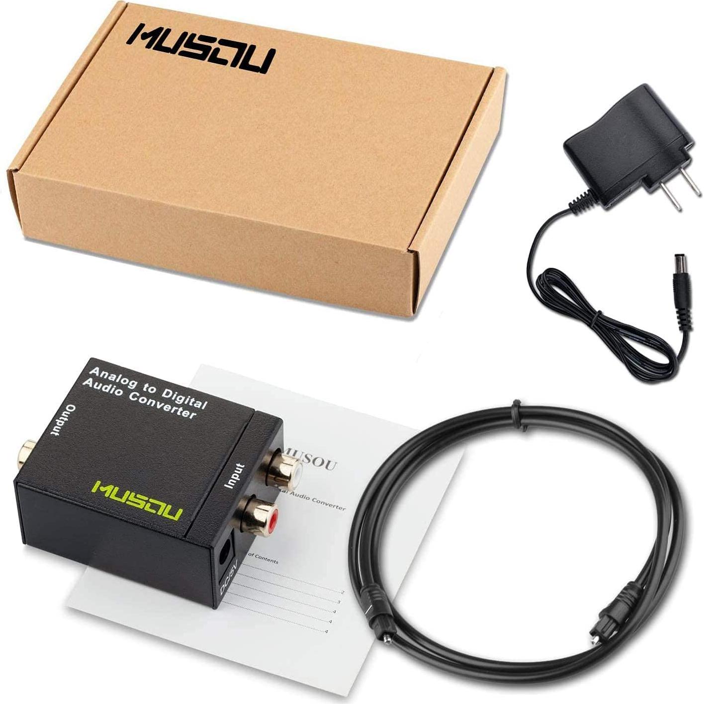 Convertidor RCA a Digital Musou MU-J05 Óptico y Coaxial