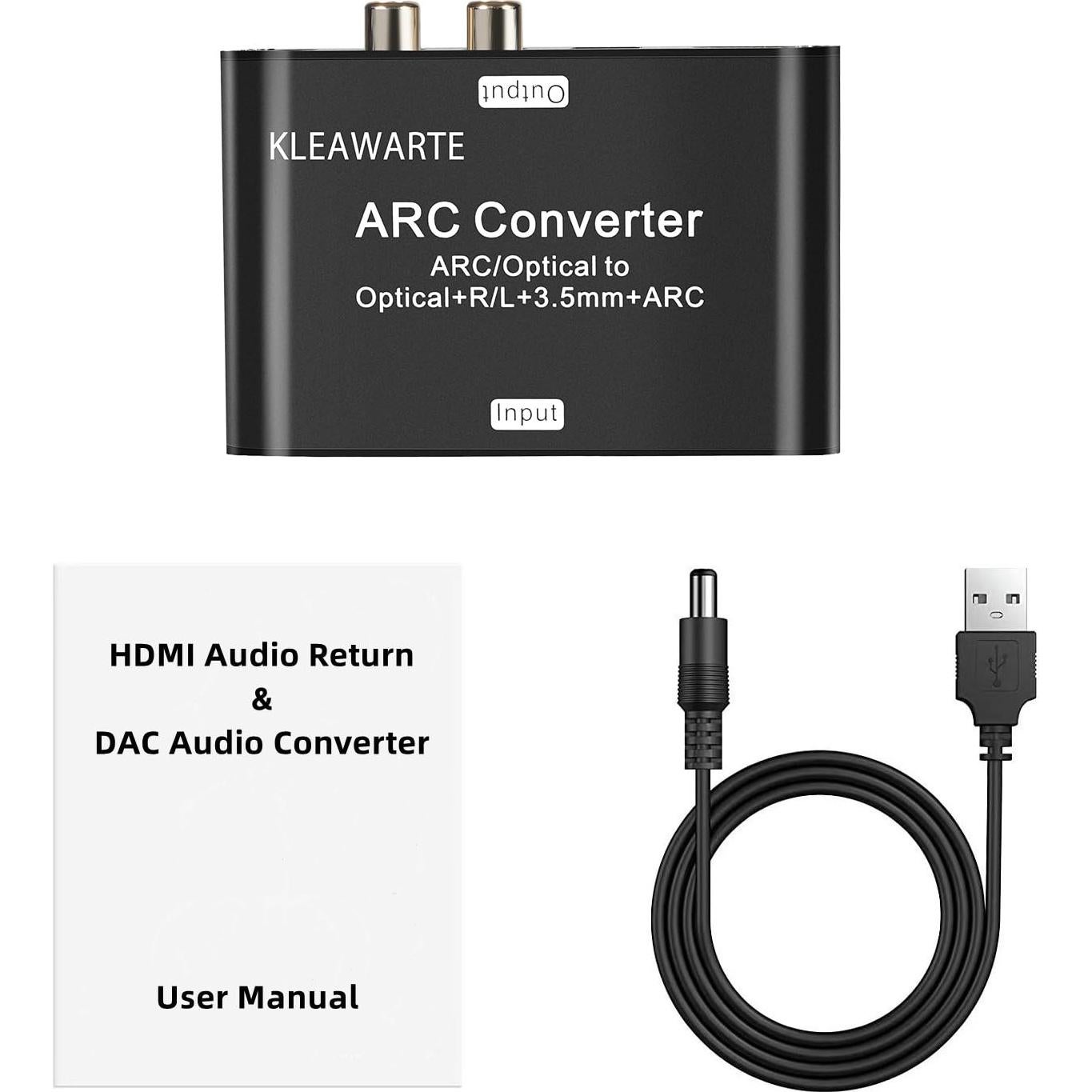 Extractor de Audio HDMI ARC KLEAWARTE a Óptico SPDIF 3.5mm