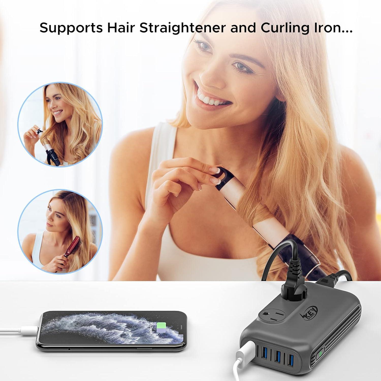 Convertidor de Voltaje 220V a 110V Key Power 230W USB-C