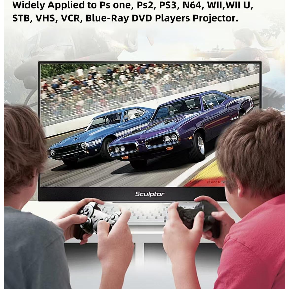 Convertidor RCA a HDMI Kirzi AV a HDMI 720P 1080P