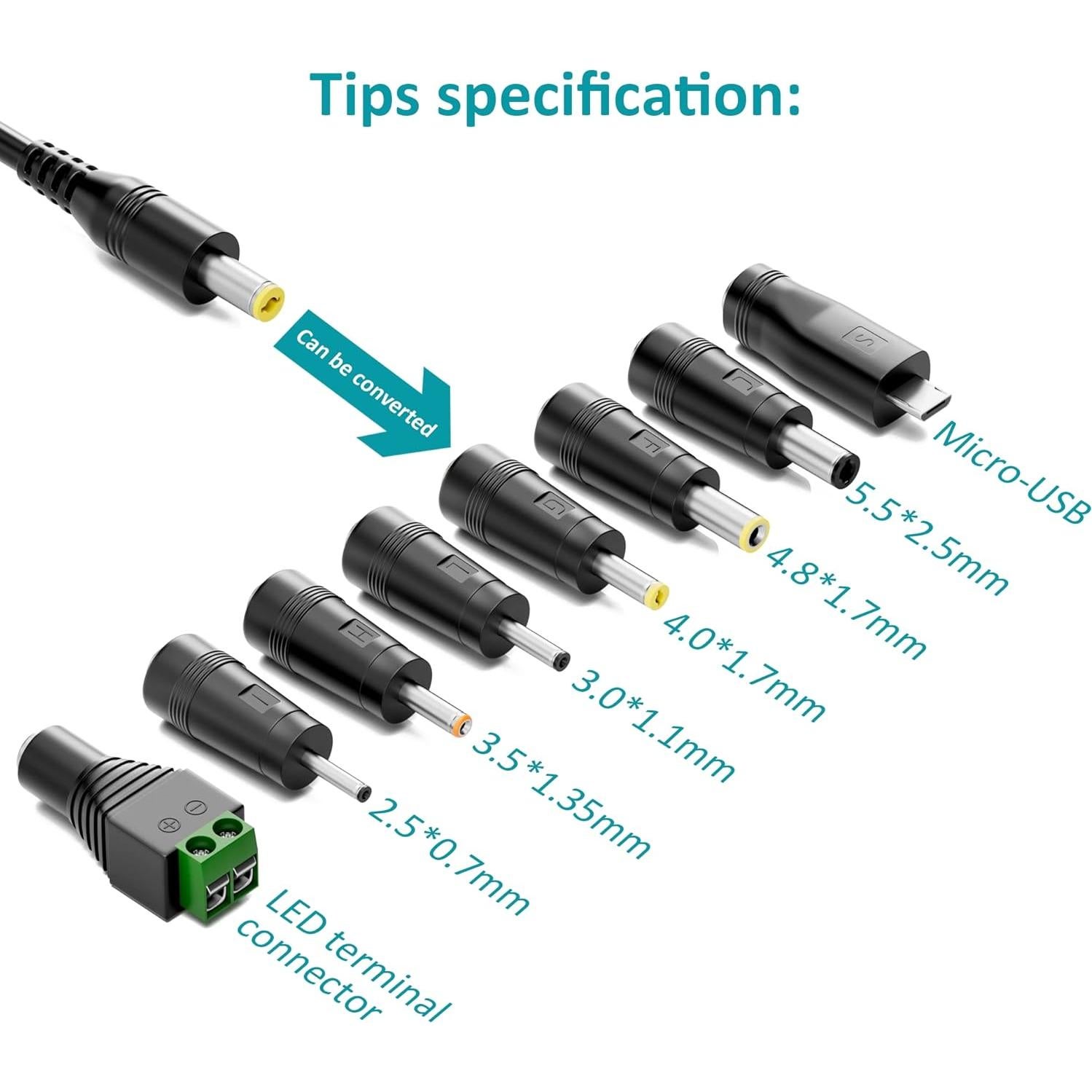 Adaptador de Alimentación 12V 5A AC-DC SHENZHEN ETI 60W