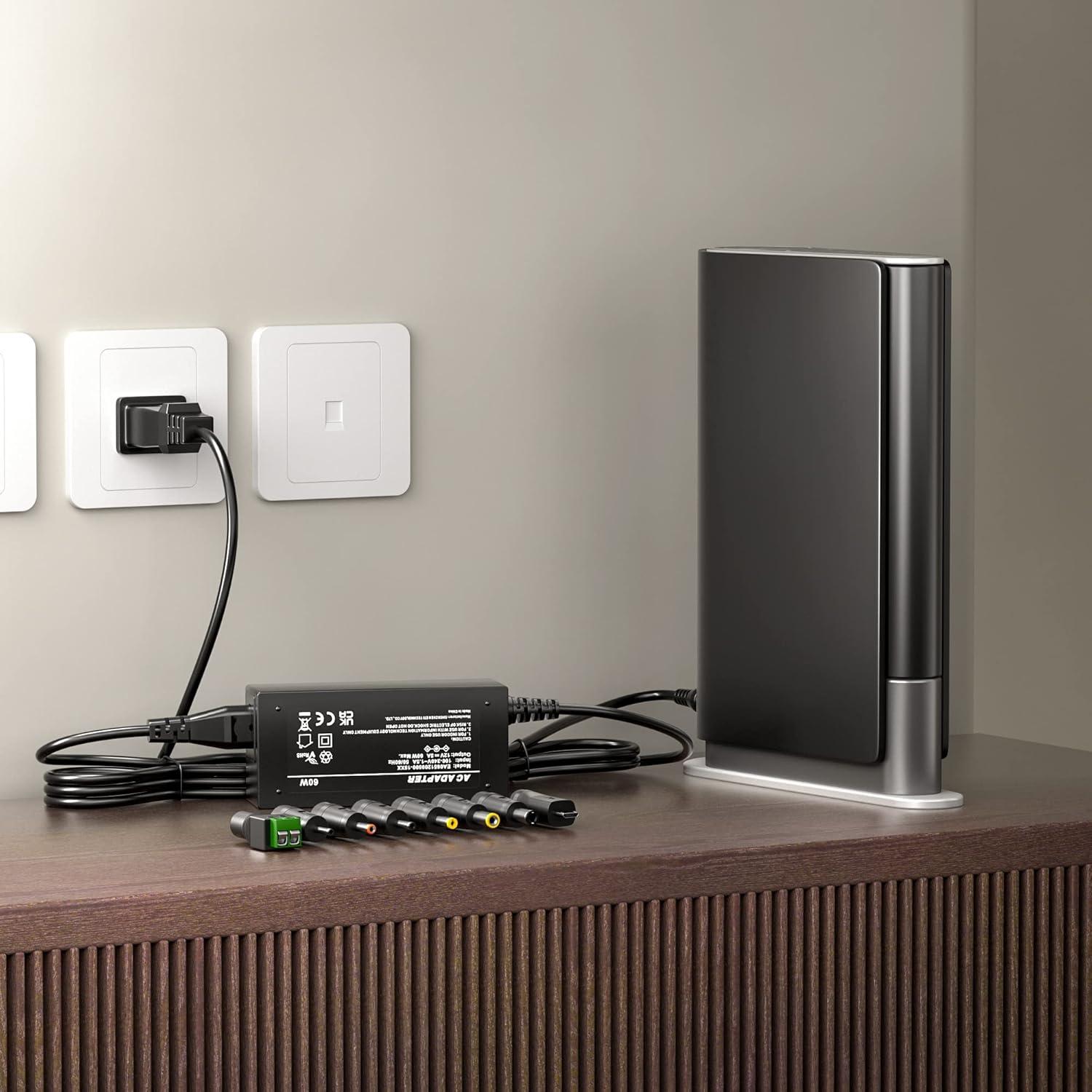 Adaptador de Alimentación 12V 5A AC-DC SHENZHEN ETI 60W