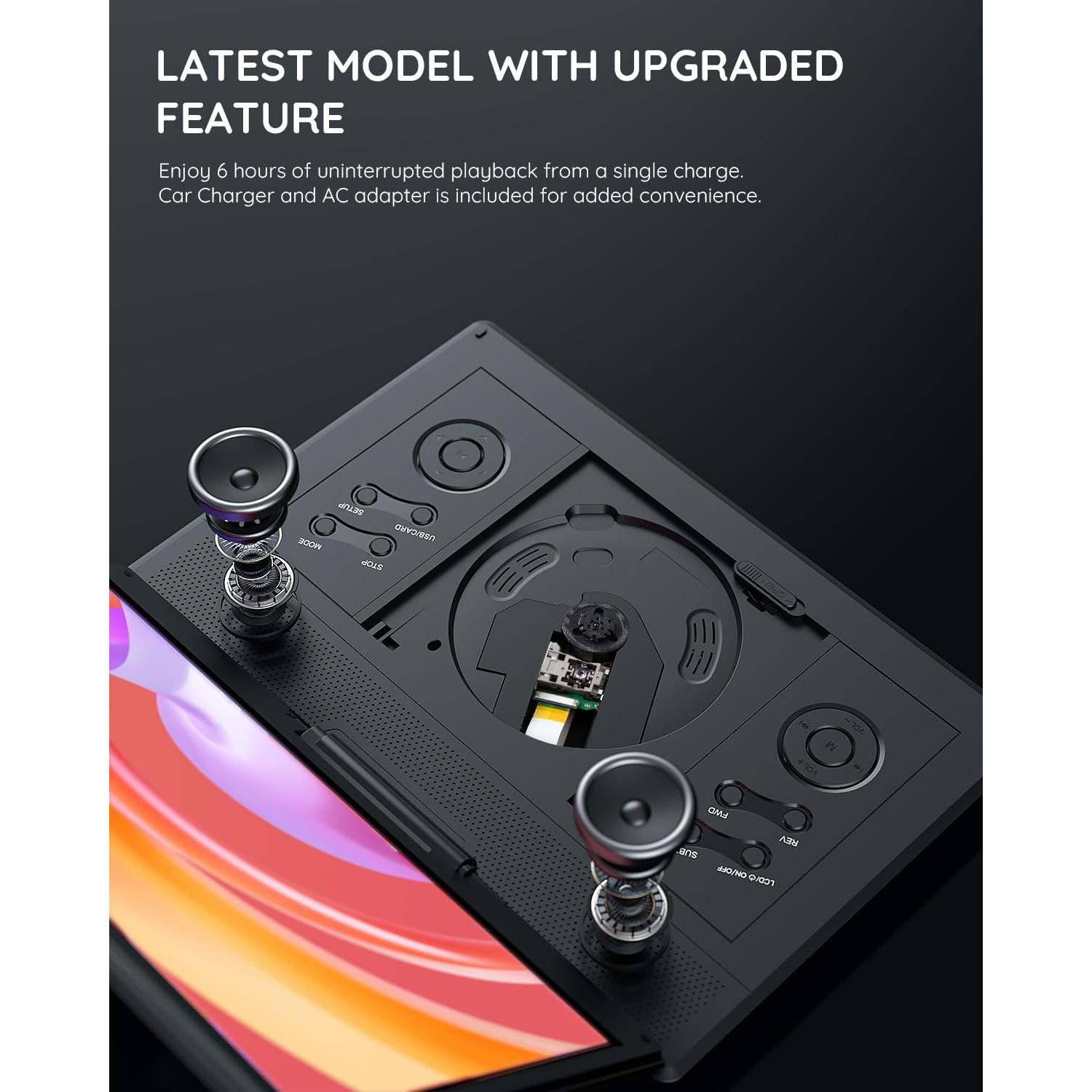 Reproductor de DVD Portátil BOIFUN BFN-142 14.1" HD Negro