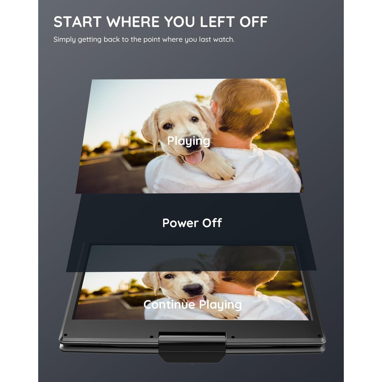 Reproductor de DVD Portátil BOIFUN BFN-142 14.1" HD Negro